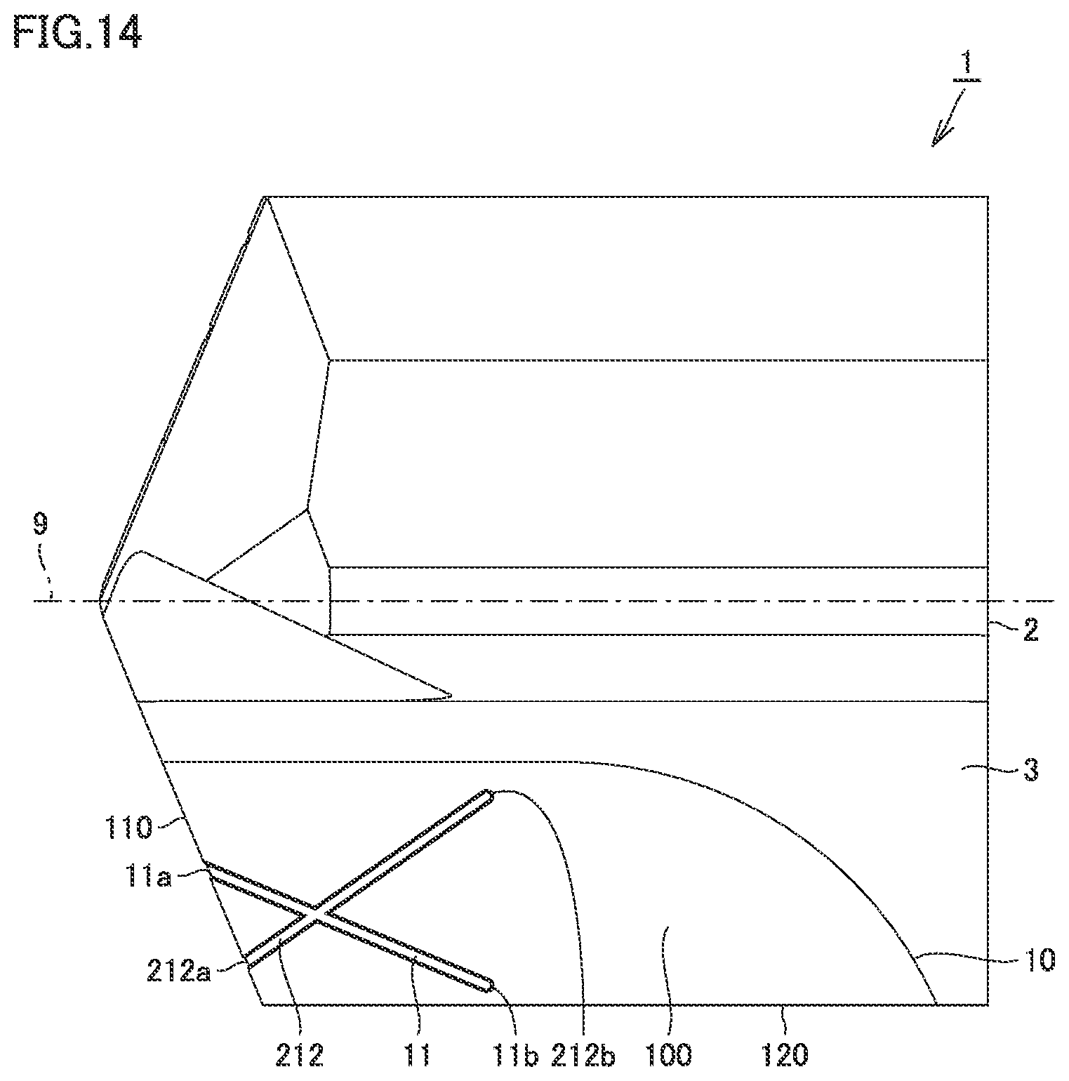 Patent US12599975 Figure 14 – Rotary cutting tool