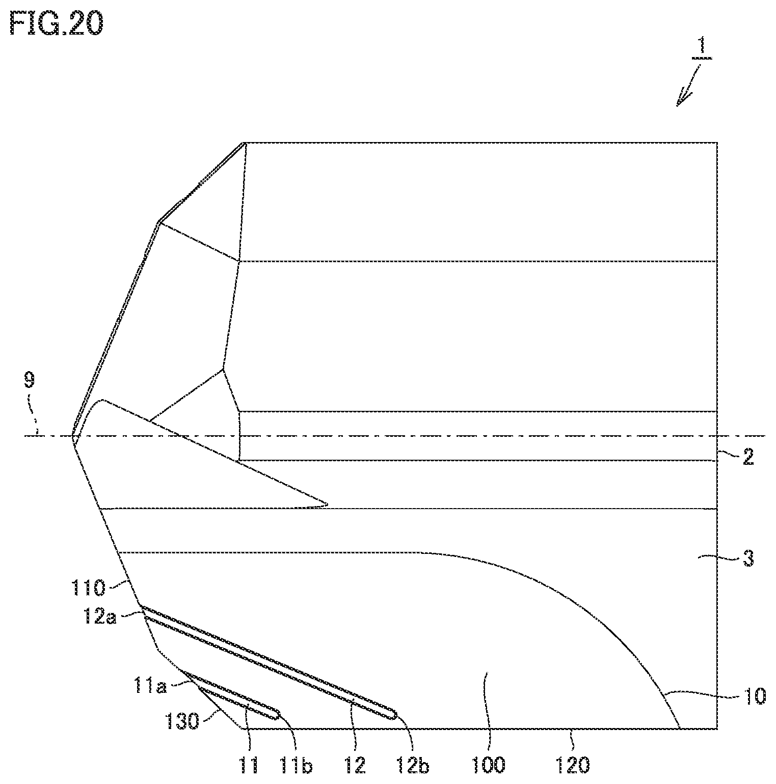 Patent US12599975 Figure 20 – Rotary cutting tool