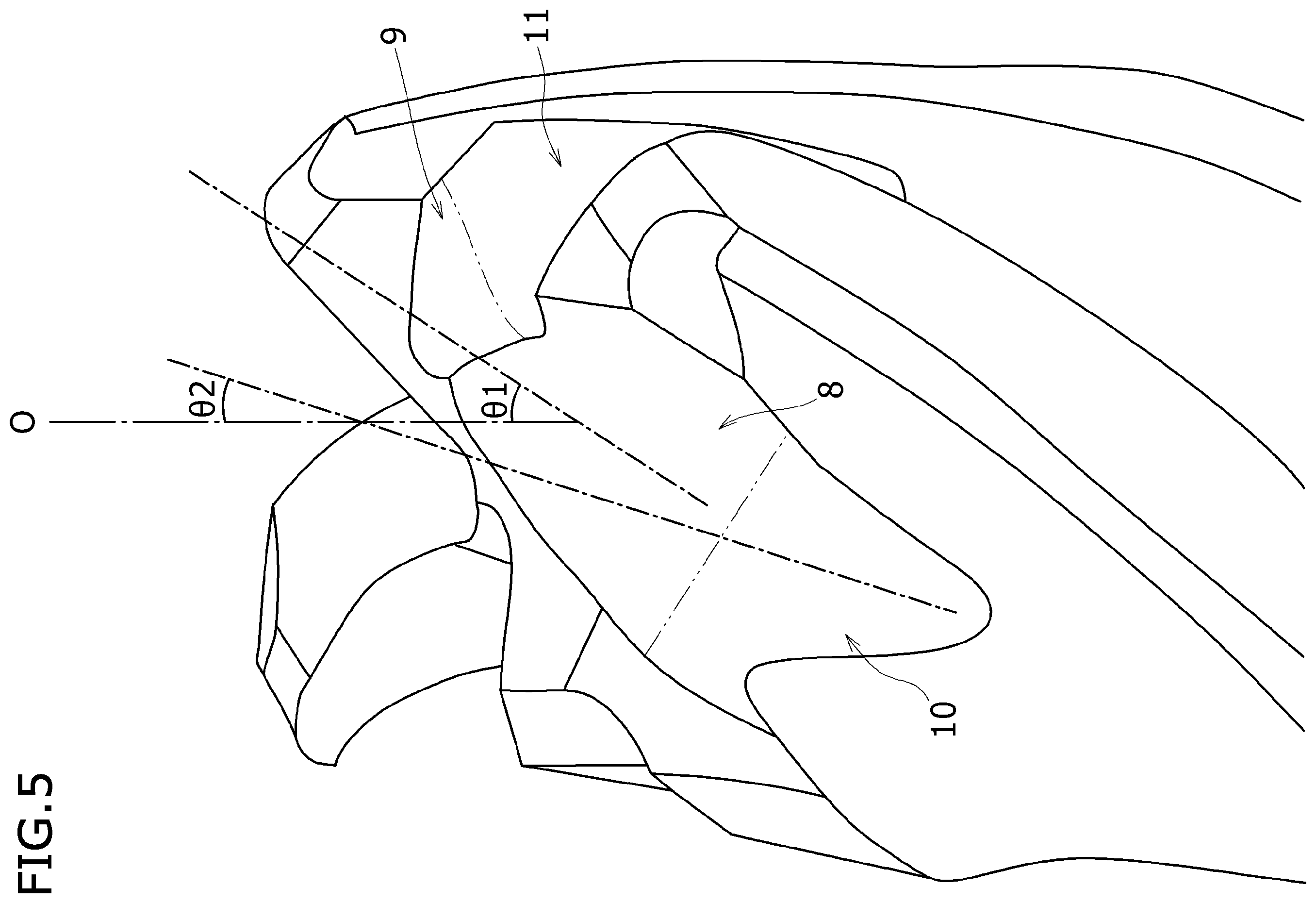 Patent US12599977 Figure 5 – End mill