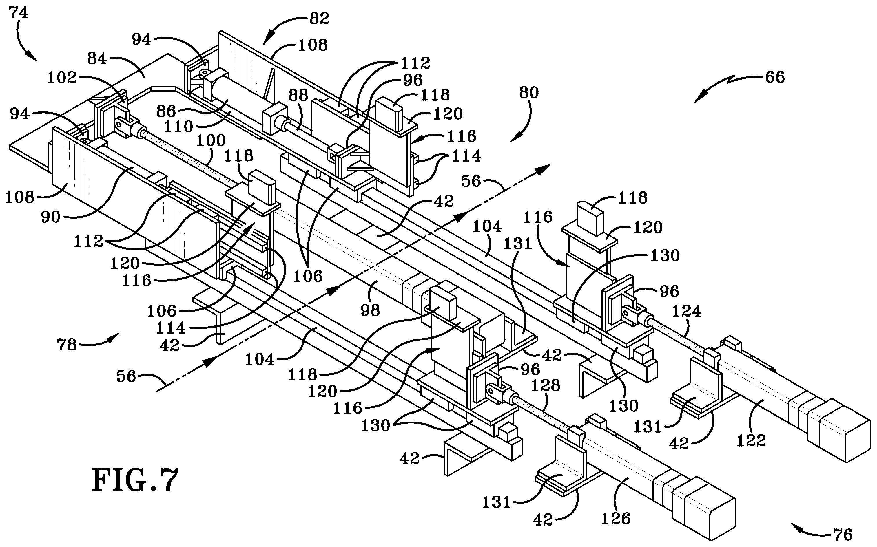 Patent US12599979 Figure 7 – Method and apparatus for detecting and removing sap wood and rays