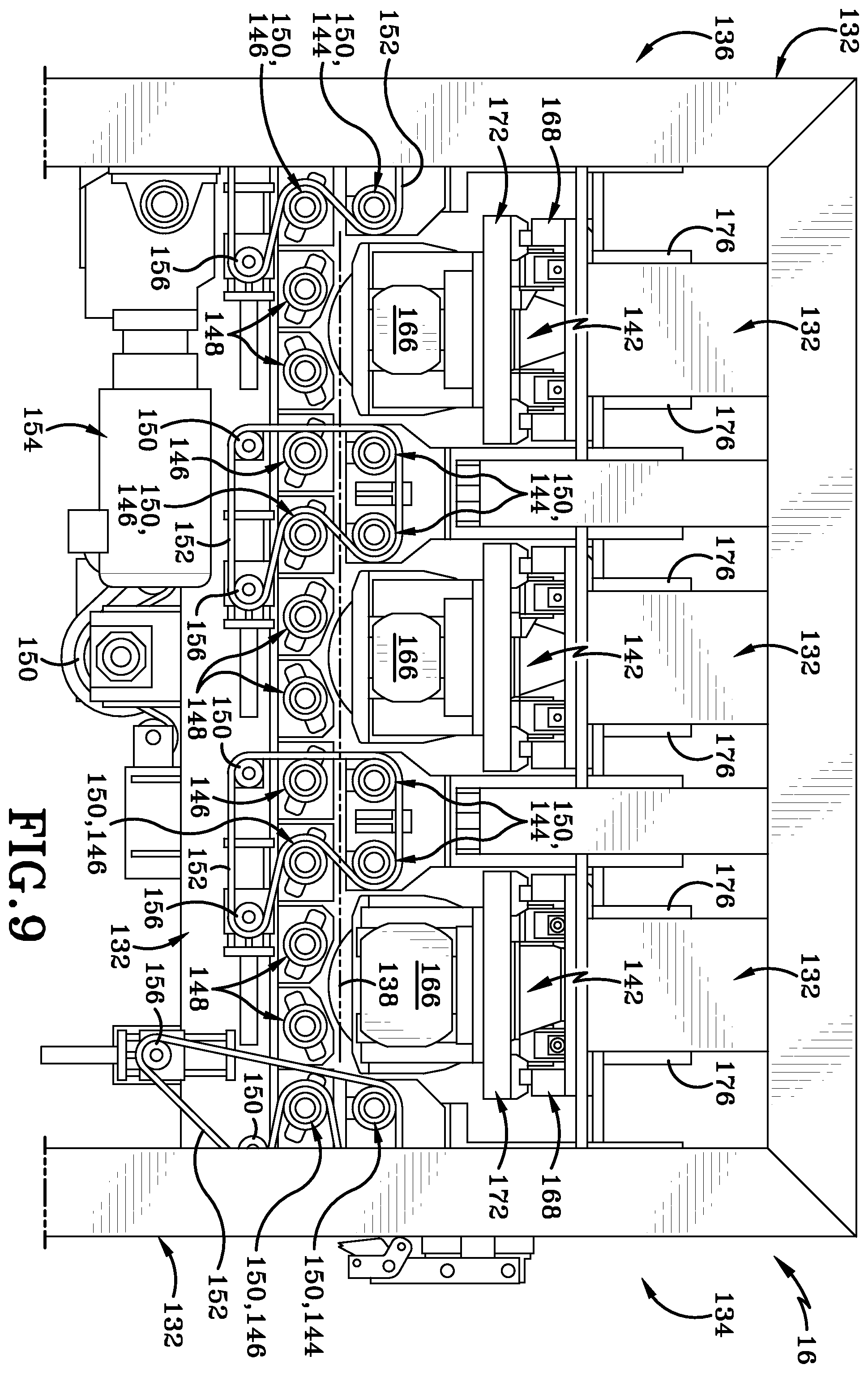 Patent US12599979 Figure 9 – Method and apparatus for detecting and removing sap wood and rays