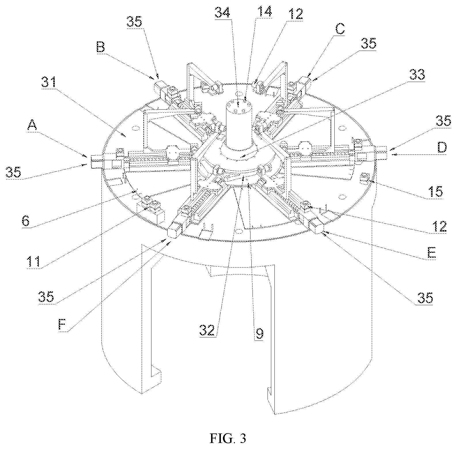 Patent US12599981 Figure 2 – WEDM machine tool for machining disc-shaped porous part