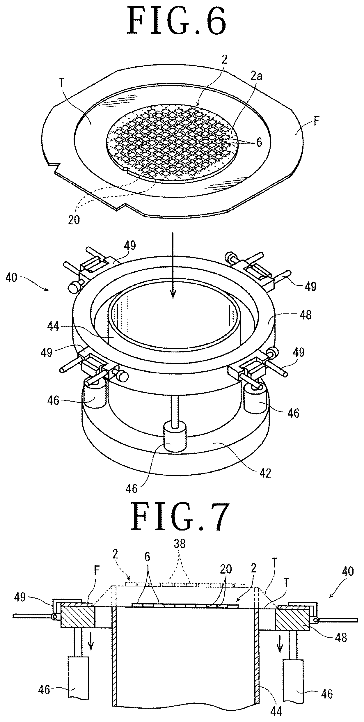 Patent US12599989 Figure 5 – Laser processing method that includes use of a sheet that has transmissibility