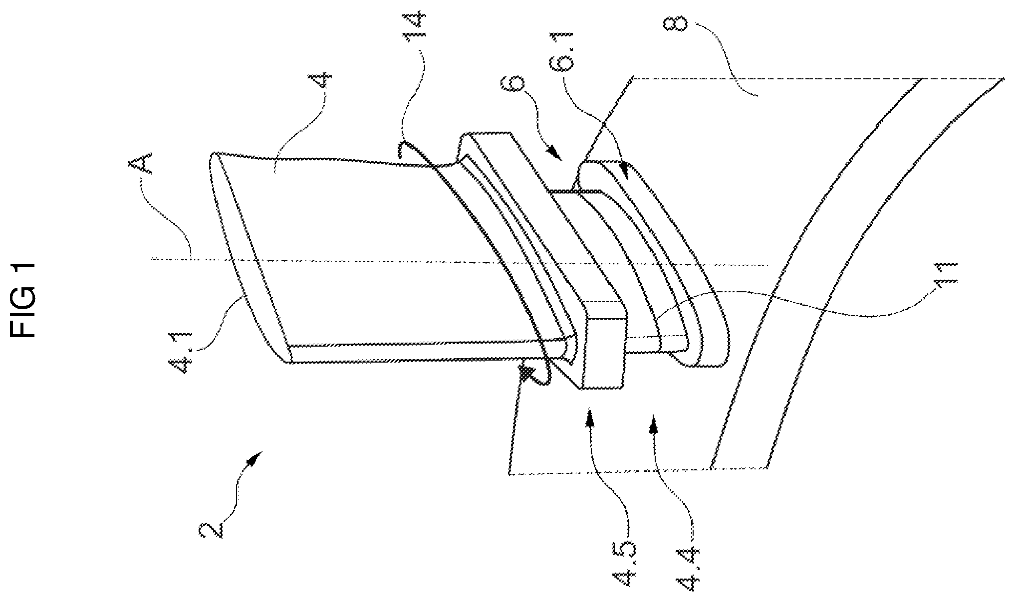 Patent US12599993 Figure 1 – Orbital friction welding method of a blade to a stub on a turbomachine rotor disc
