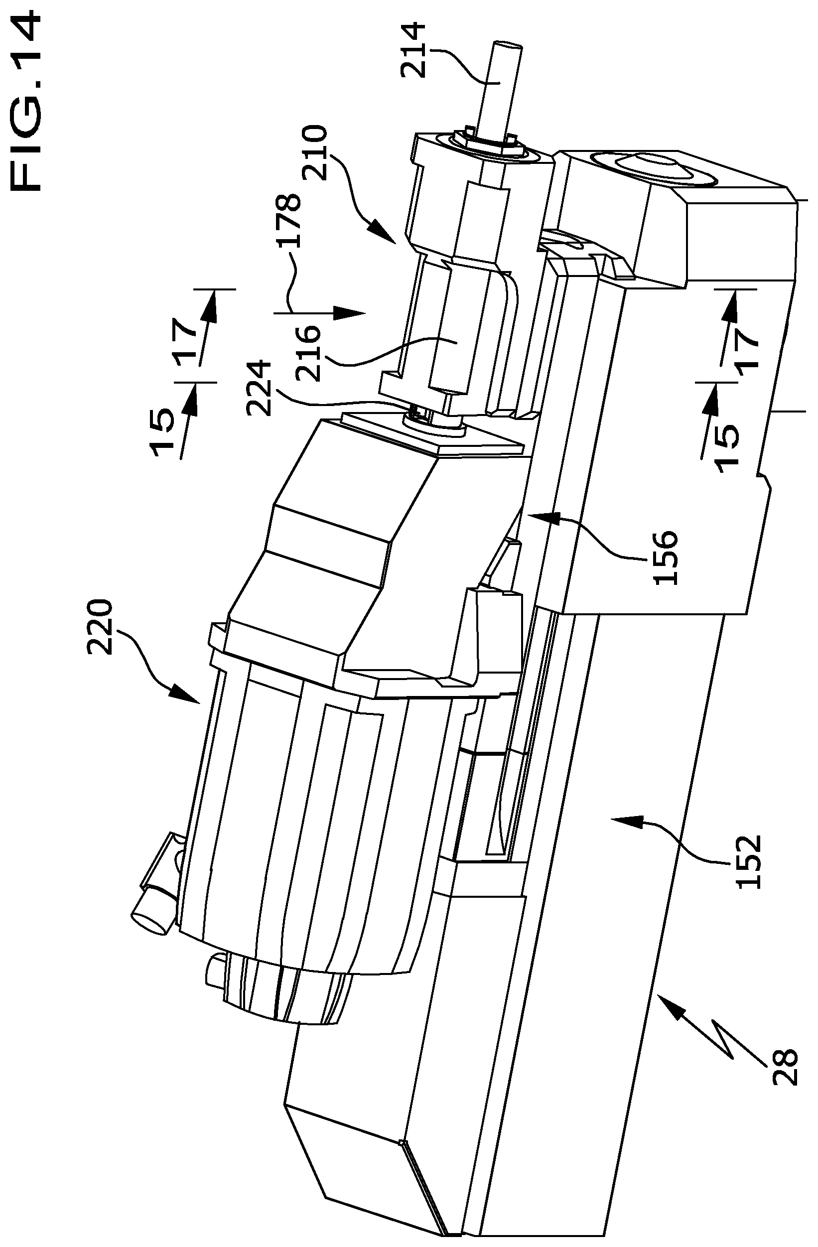 Patent US12599996 Figure 12 – Multi-spindle machine tool