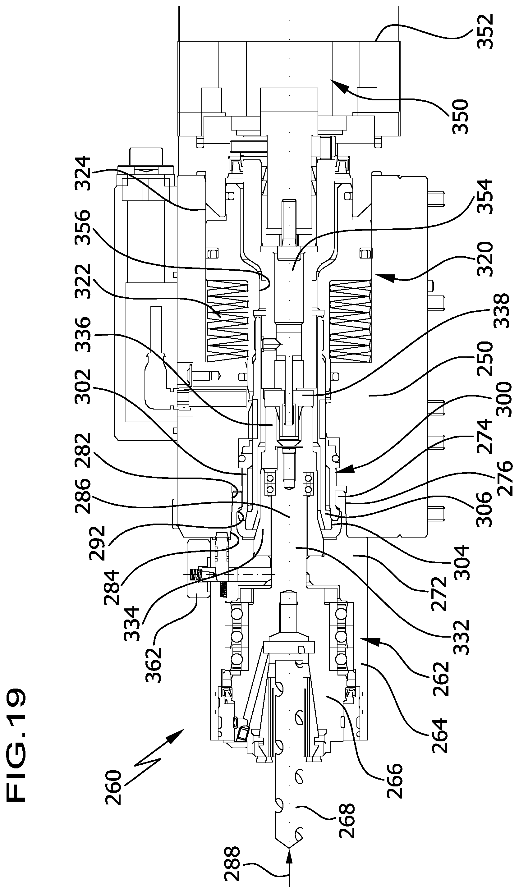 Patent US12599996 Figure 17 – Multi-spindle machine tool