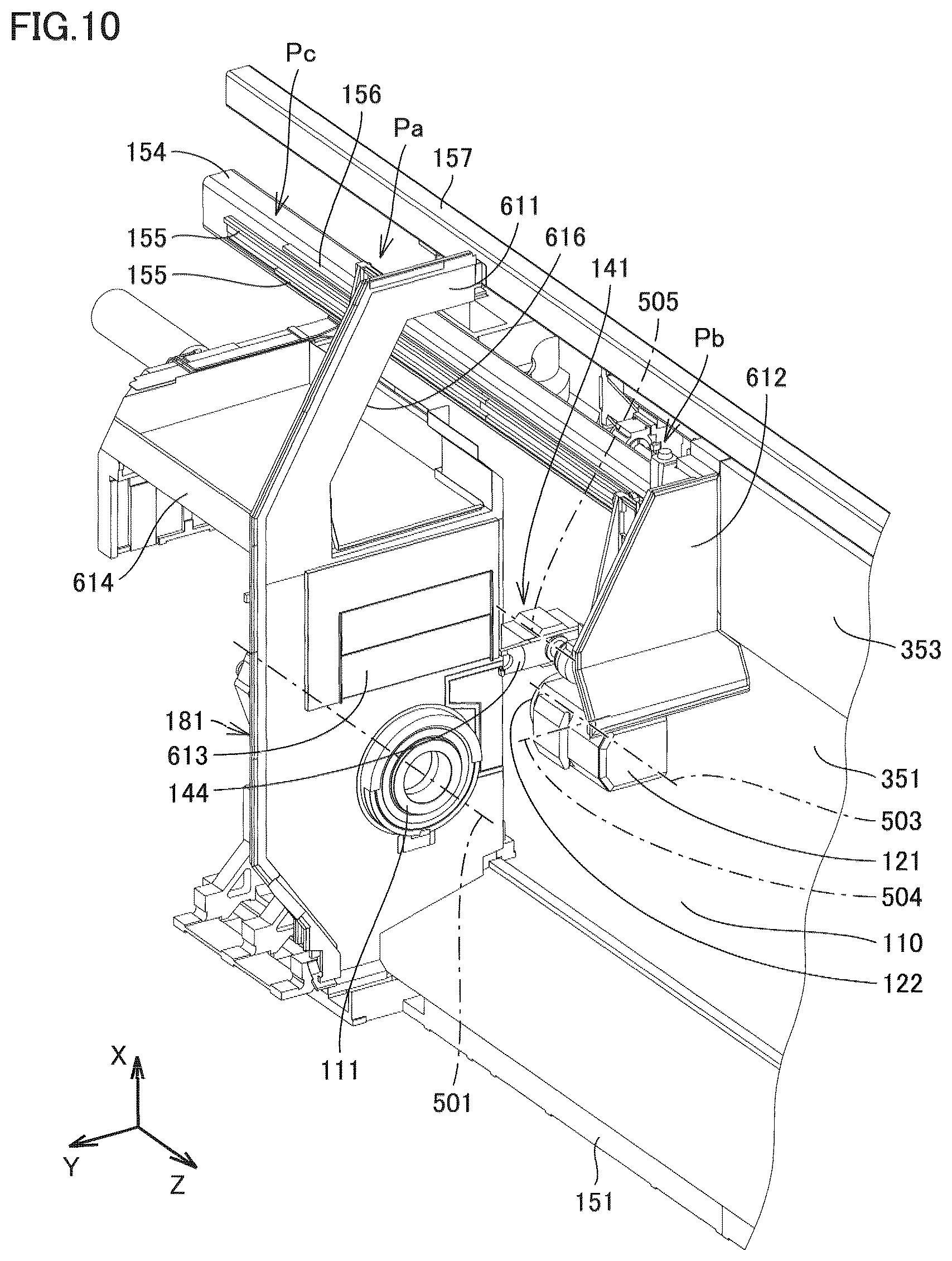 Patent US12599997 Figure 9 – Processing machine