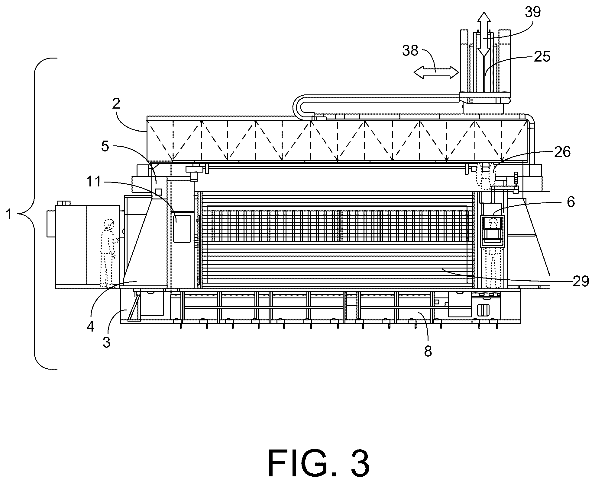 Patent US12599999 Figure 3 – Processing machine and processing method