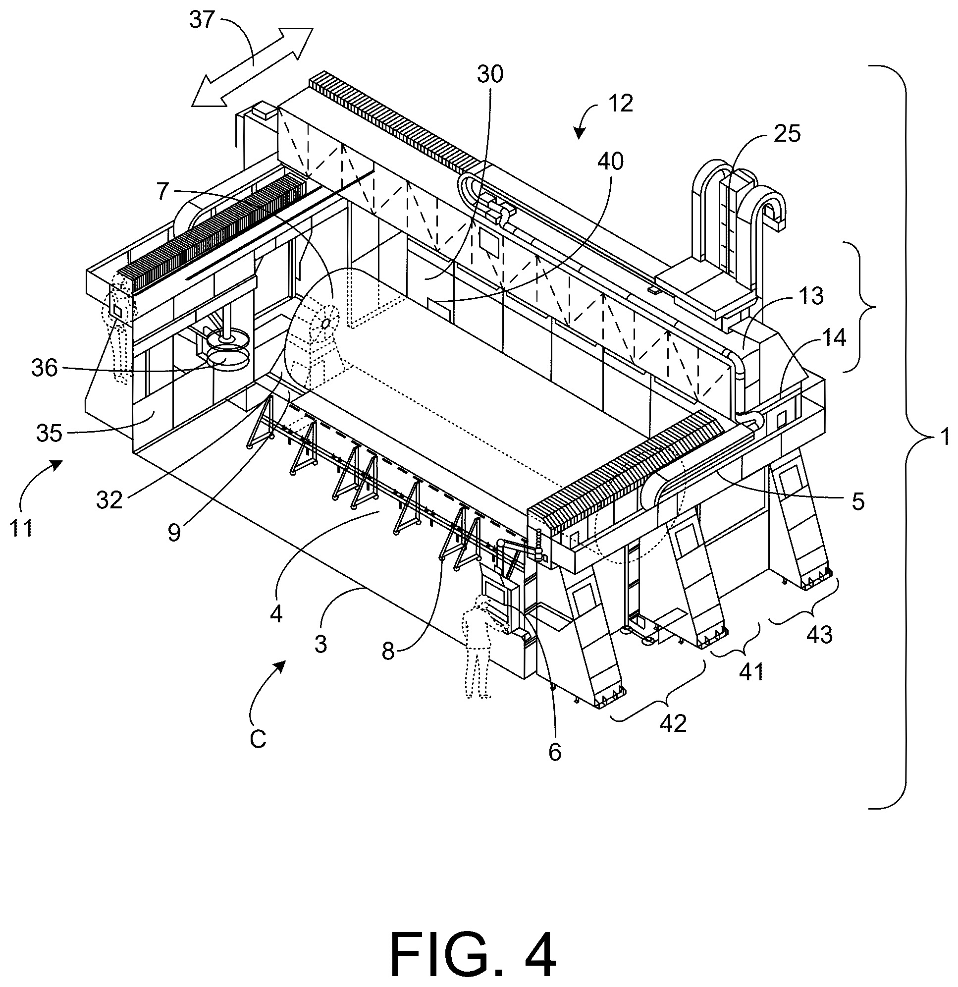 Patent US12599999 Figure 4 – Processing machine and processing method