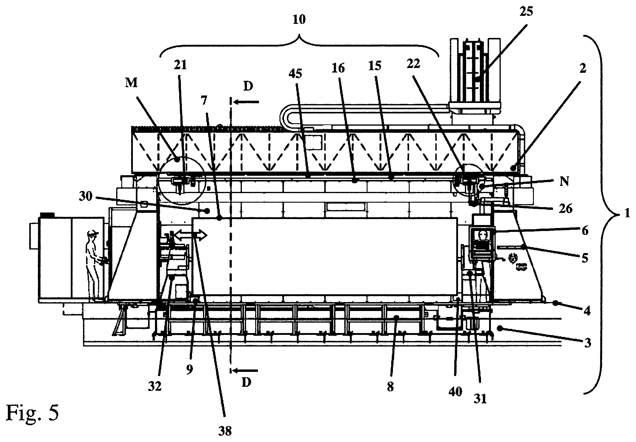 Patent US12599999 Figure 5 – Processing machine and processing method