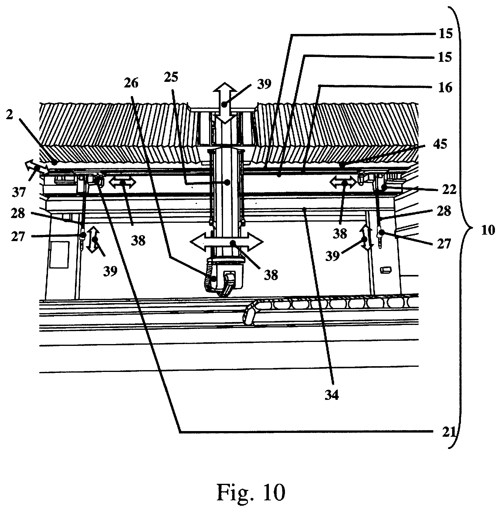 Patent US12599999 Figure 8 – Processing machine and processing method