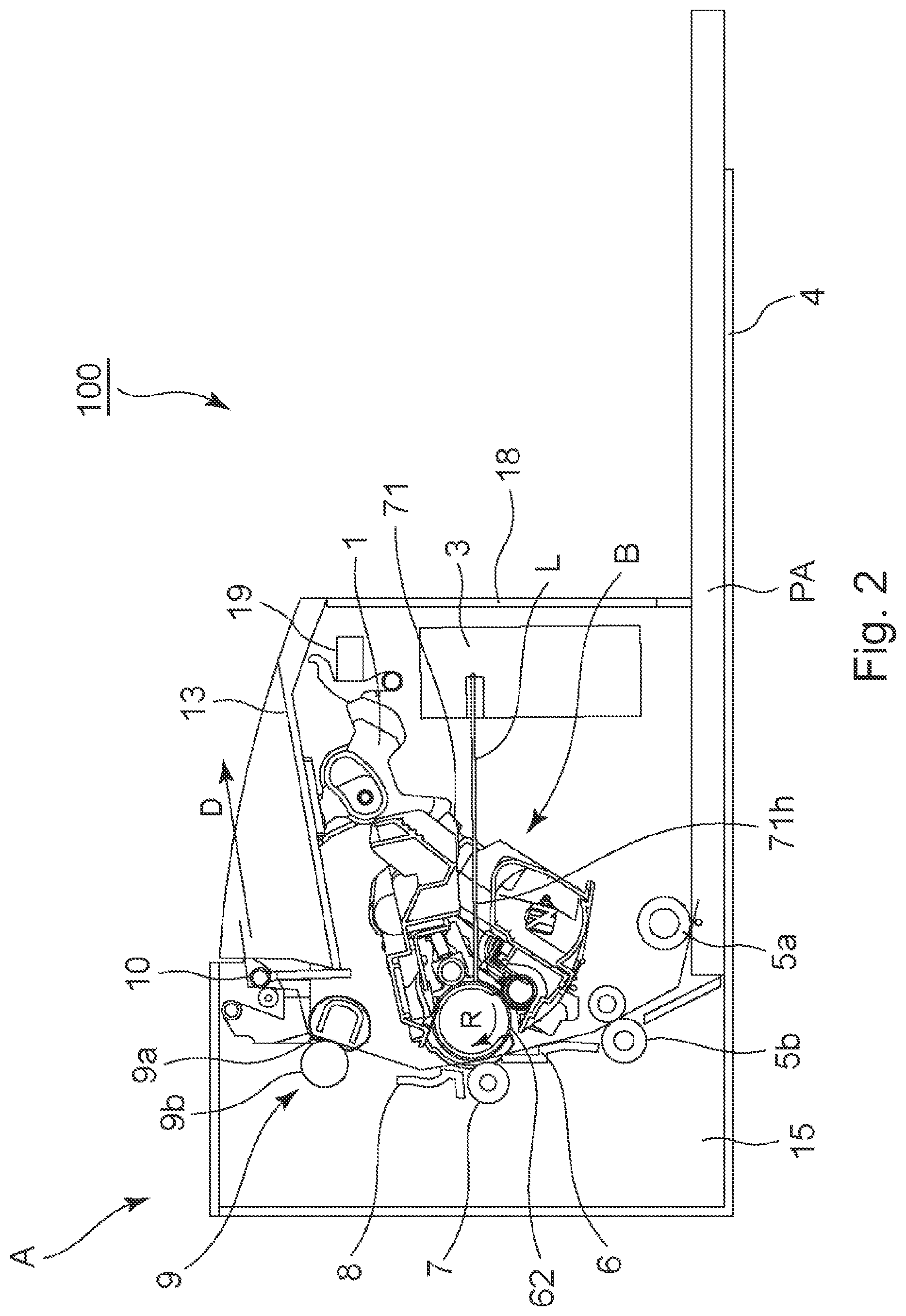 Patent US12602001 Figure 2 – Photosensitive member unit, cartridge and electrophotographic image forming apparatus