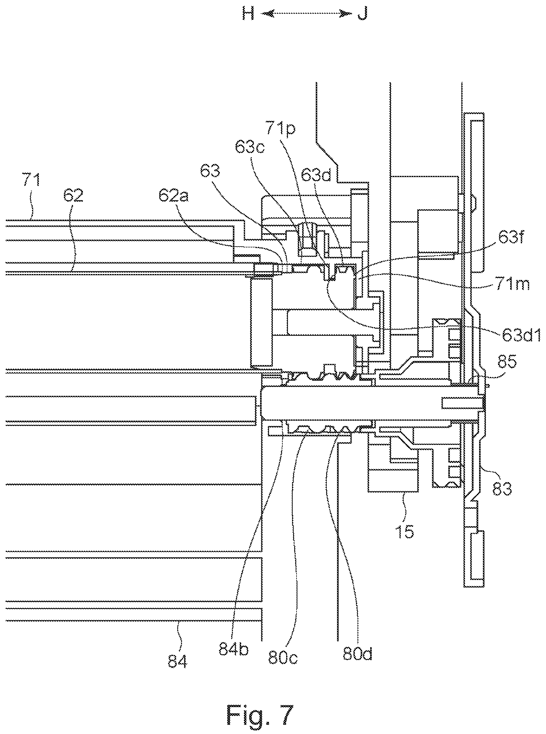 Patent US12602001 Figure 7 – Photosensitive member unit, cartridge and electrophotographic image forming apparatus