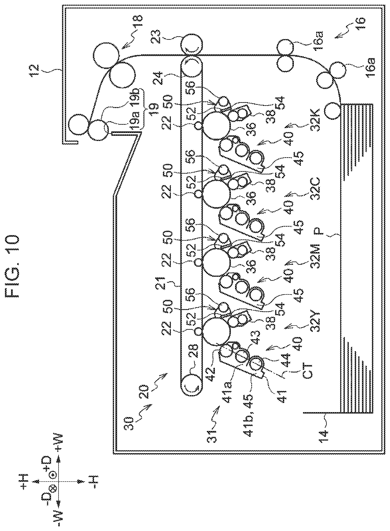 Patent US12602003 Figure 10 – Toner cartridge having a wall with a curved portion and an image forming apparatus