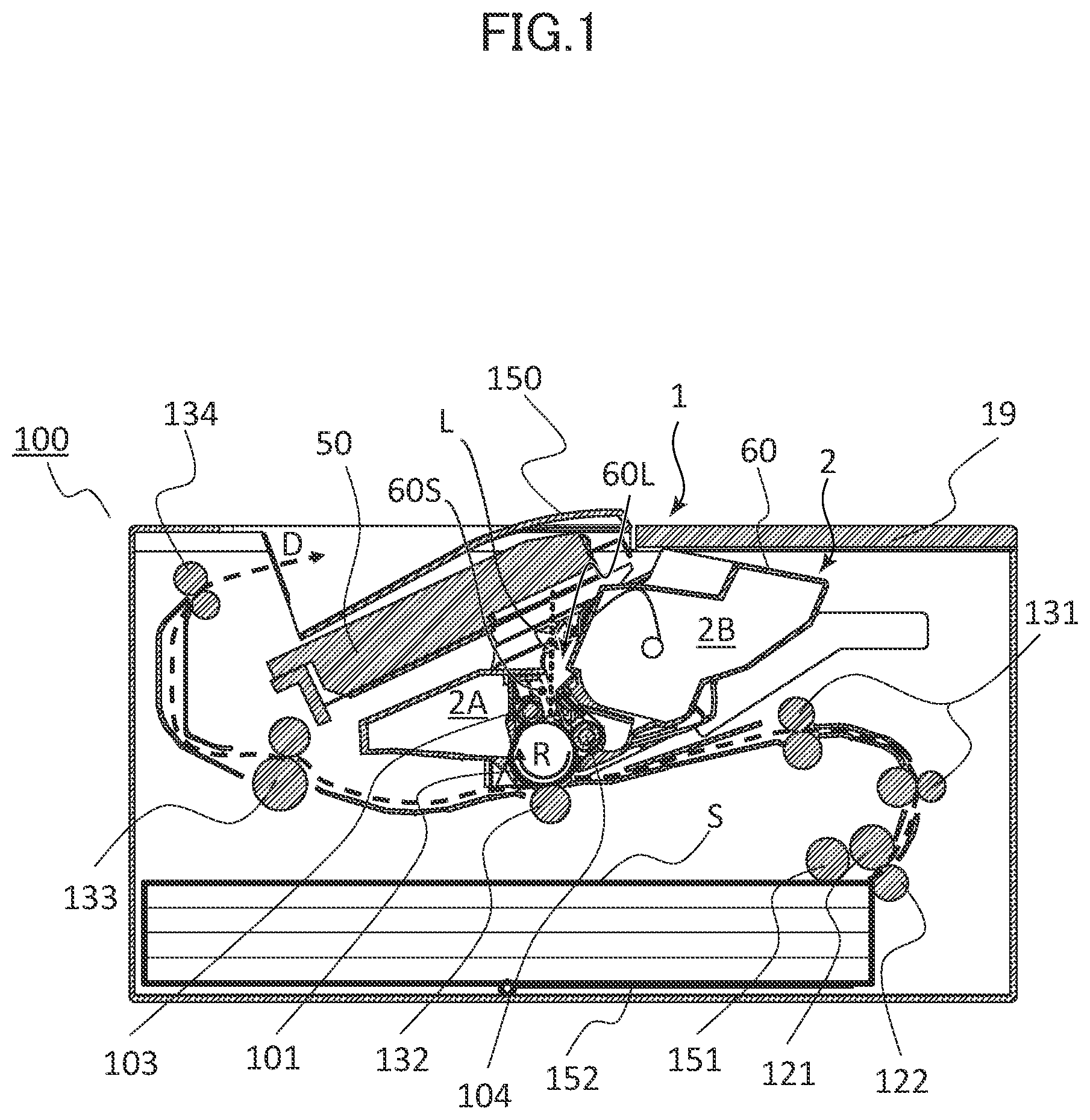 Patent US12602005 Figure 1 – Image forming apparatus