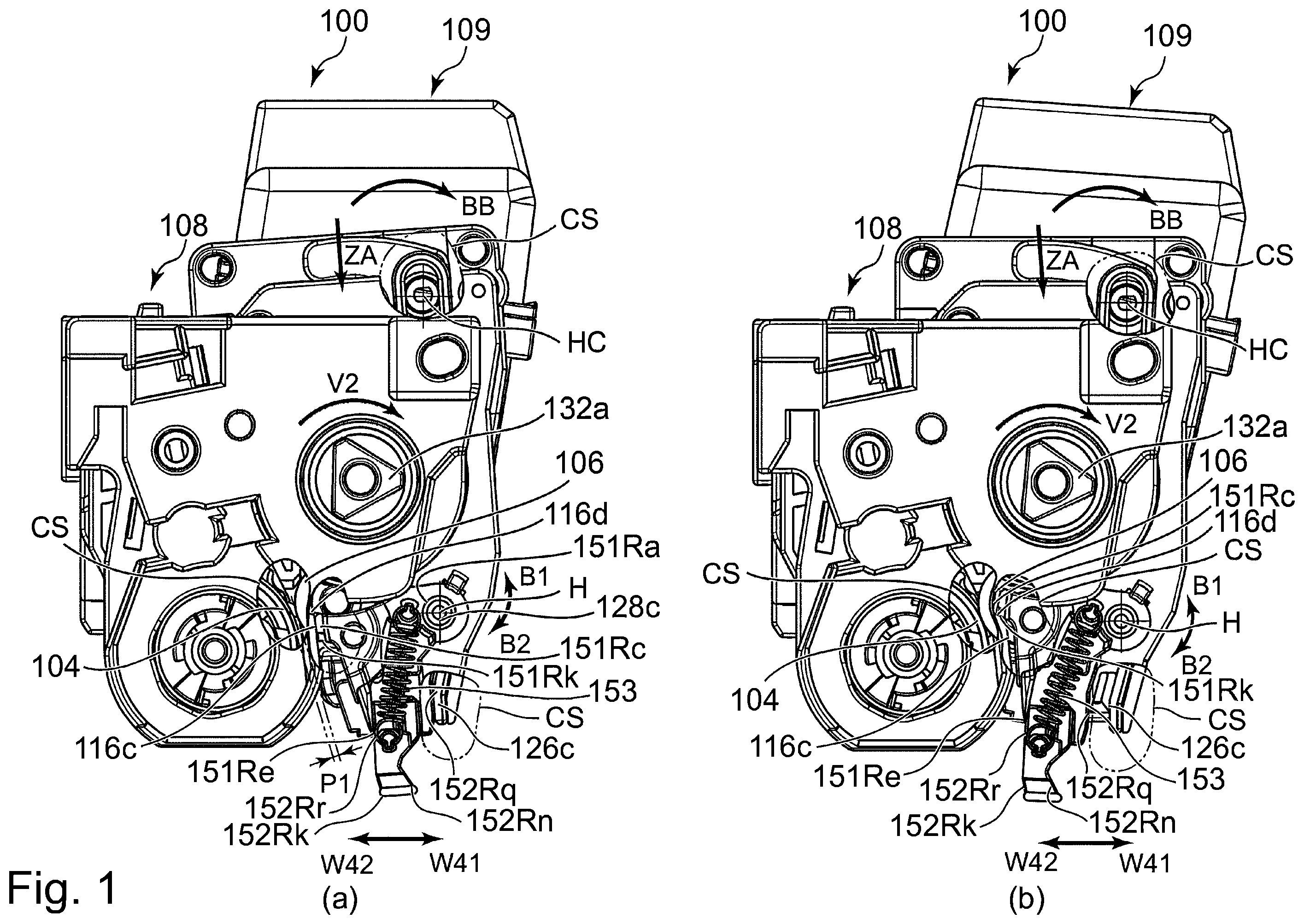 Patent US12602006 Figure 1 – Cartridge and image forming apparatus