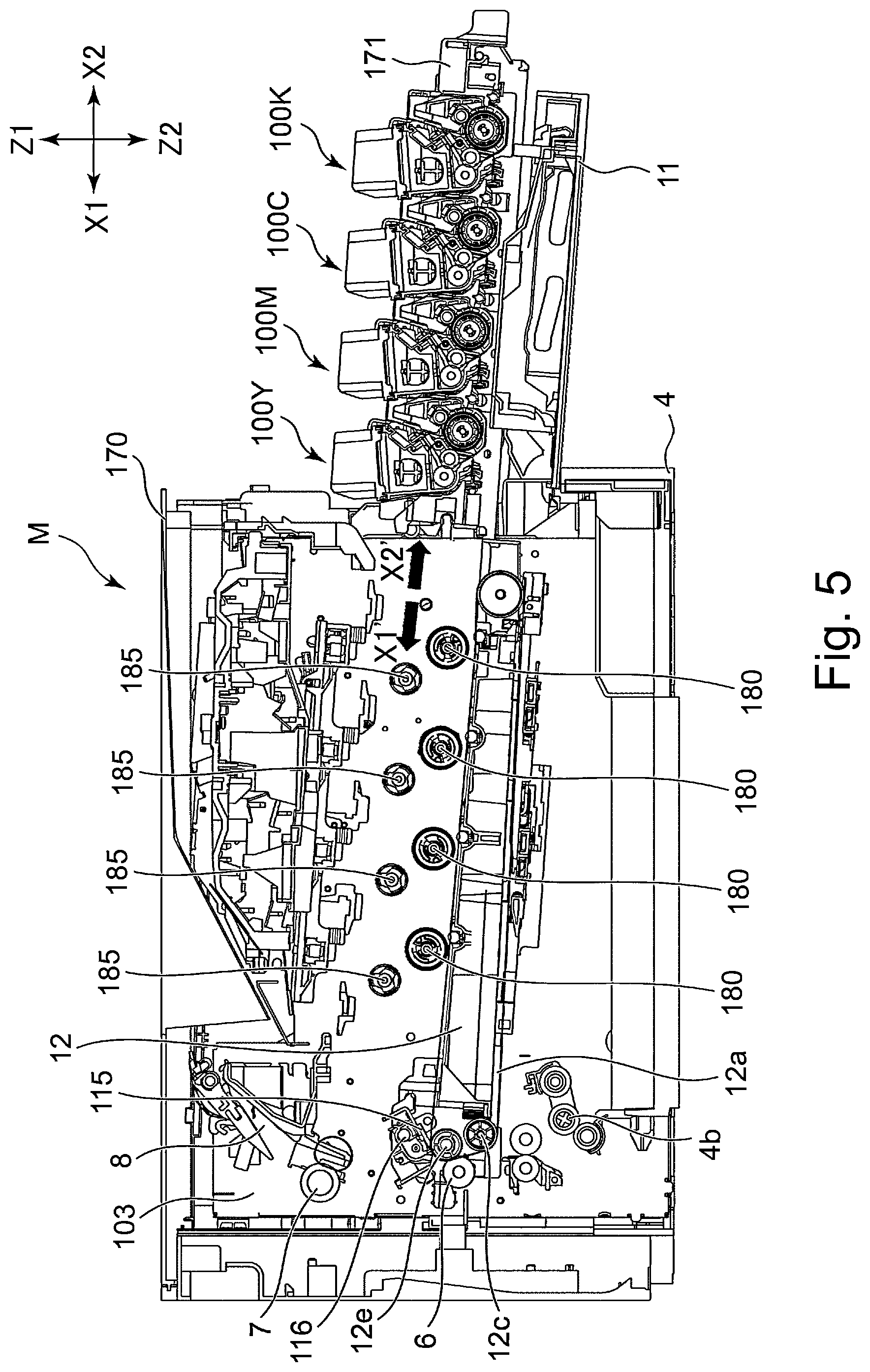 Patent US12602006 Figure 5 – Cartridge and image forming apparatus