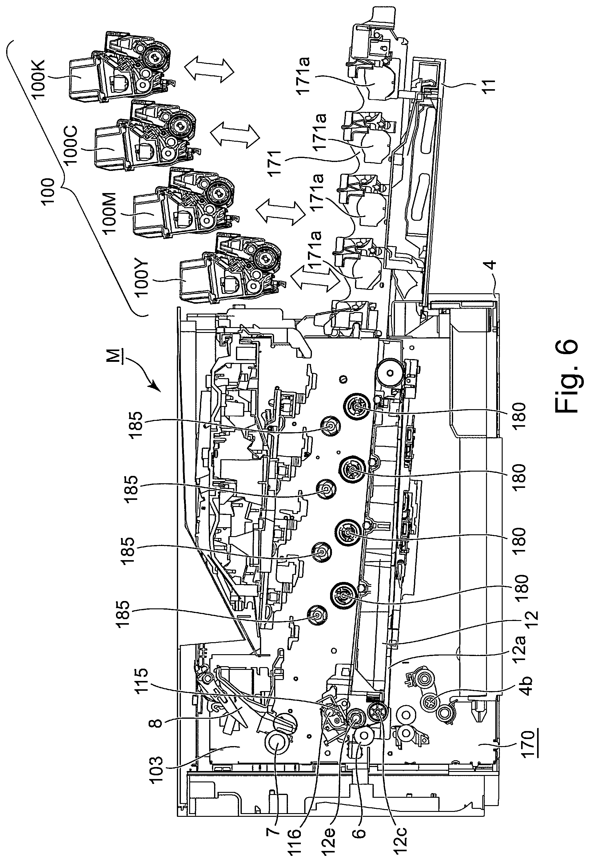 Patent US12602006 Figure 6 – Cartridge and image forming apparatus