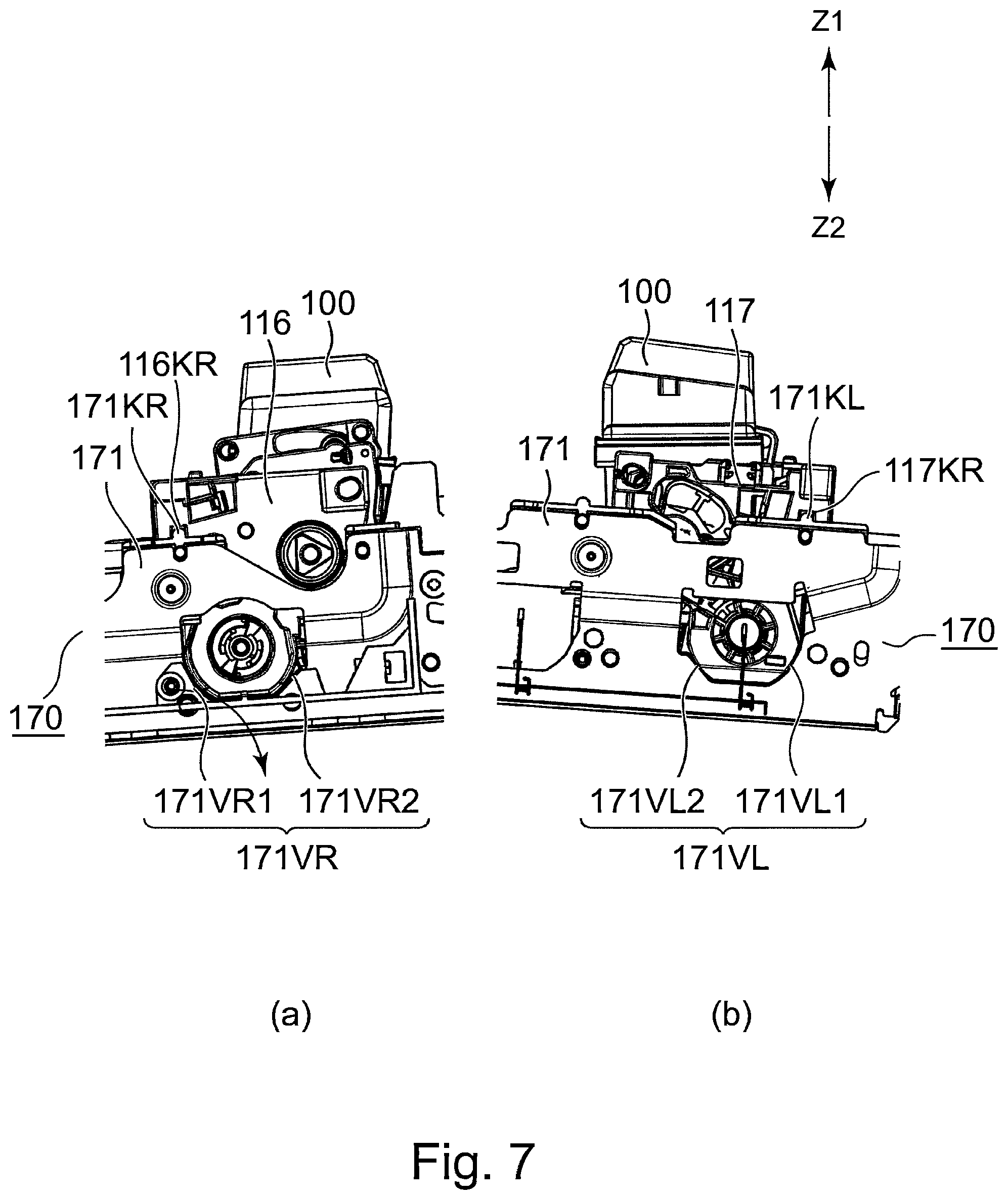 Patent US12602006 Figure 7 – Cartridge and image forming apparatus