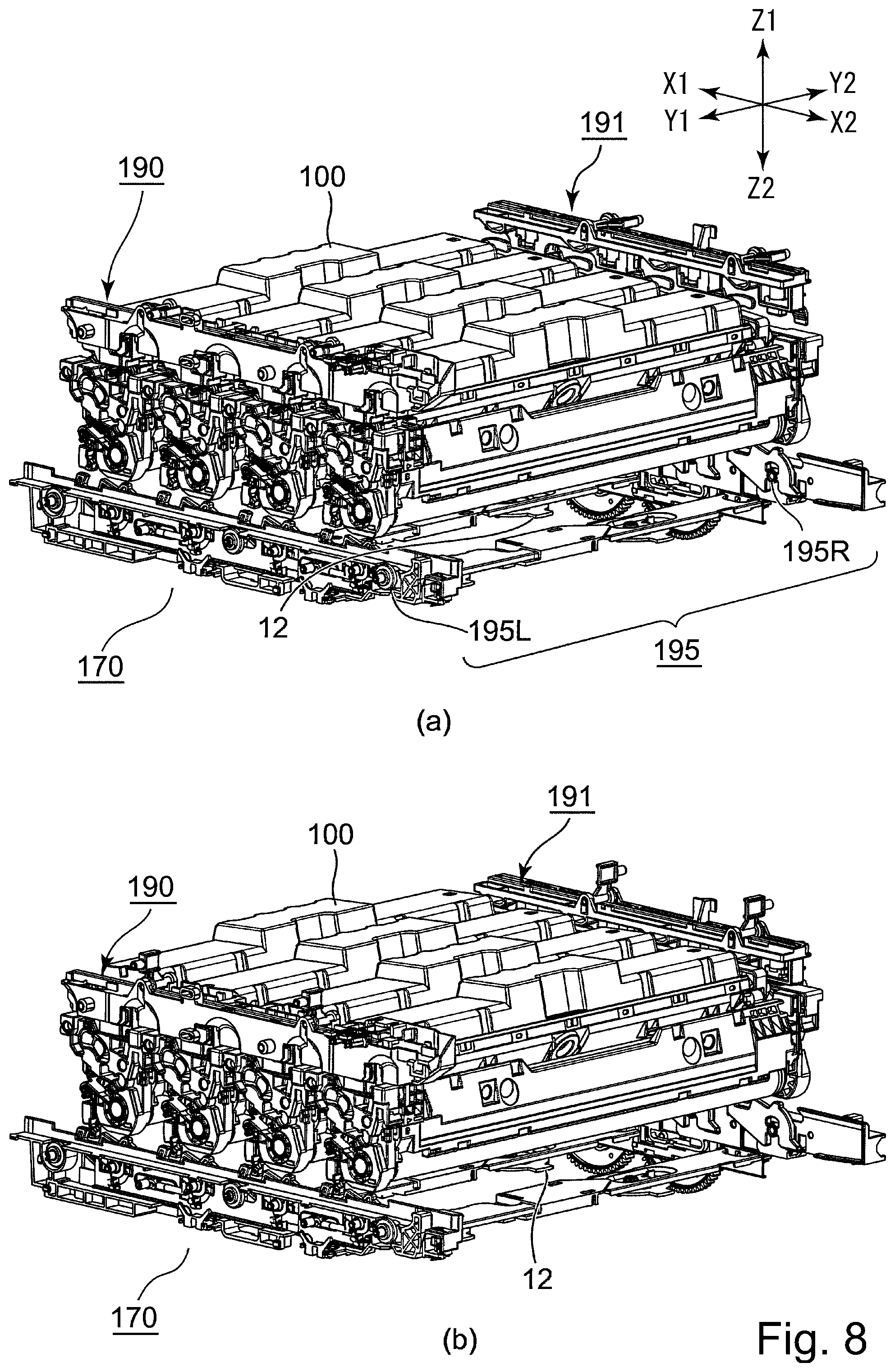 Patent US12602006 Figure 8 – Cartridge and image forming apparatus