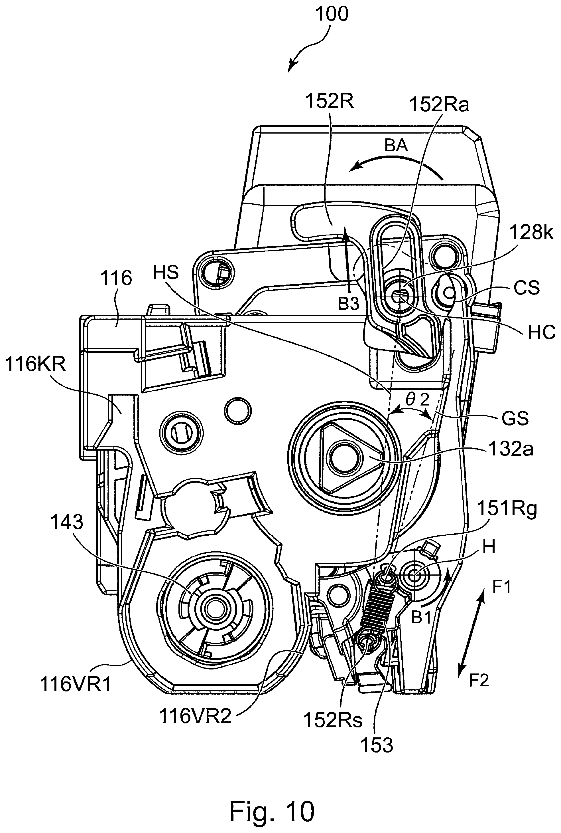 Patent US12602006 Figure 10 – Cartridge and image forming apparatus