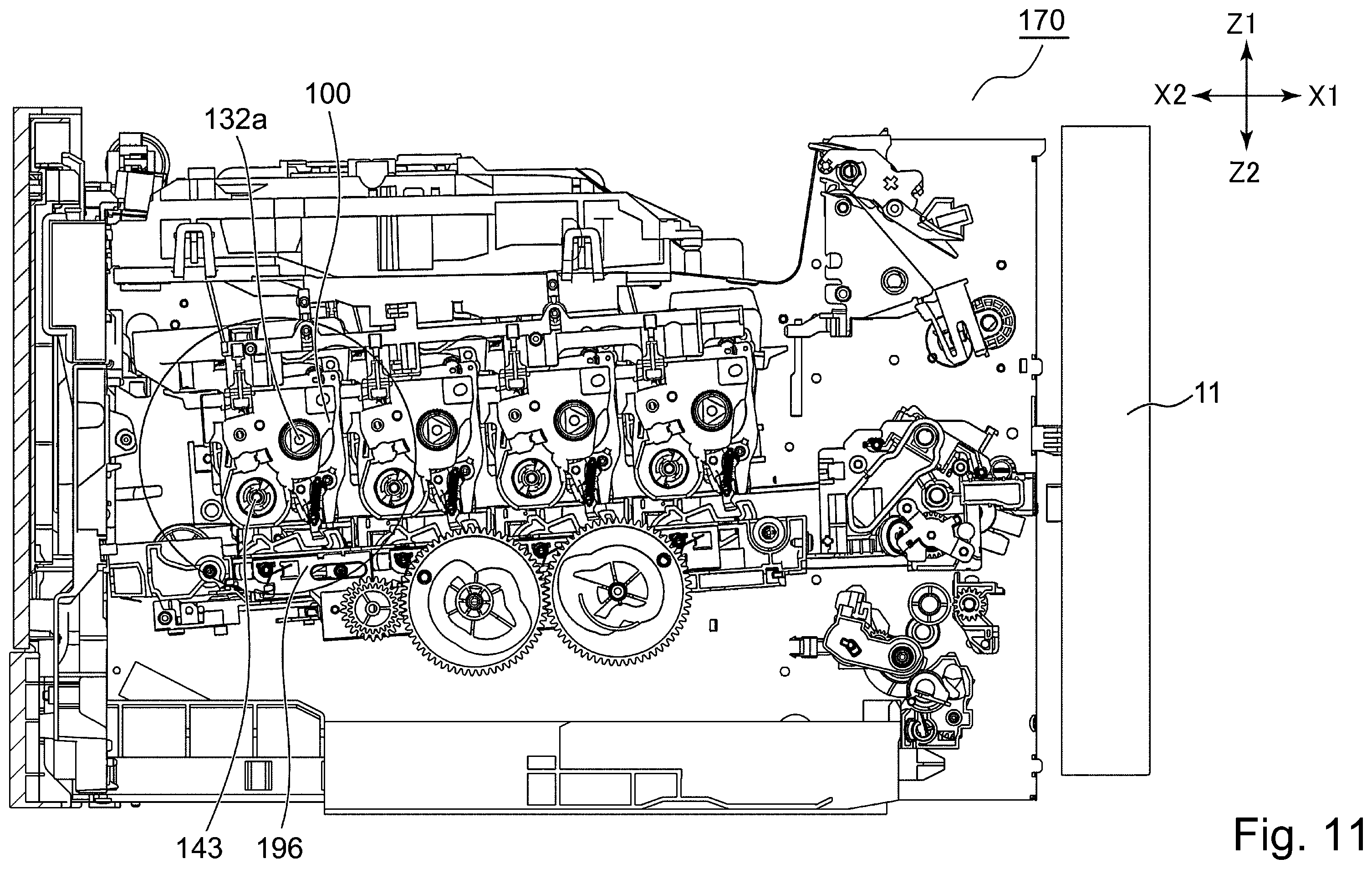 Patent US12602006 Figure 11 – Cartridge and image forming apparatus