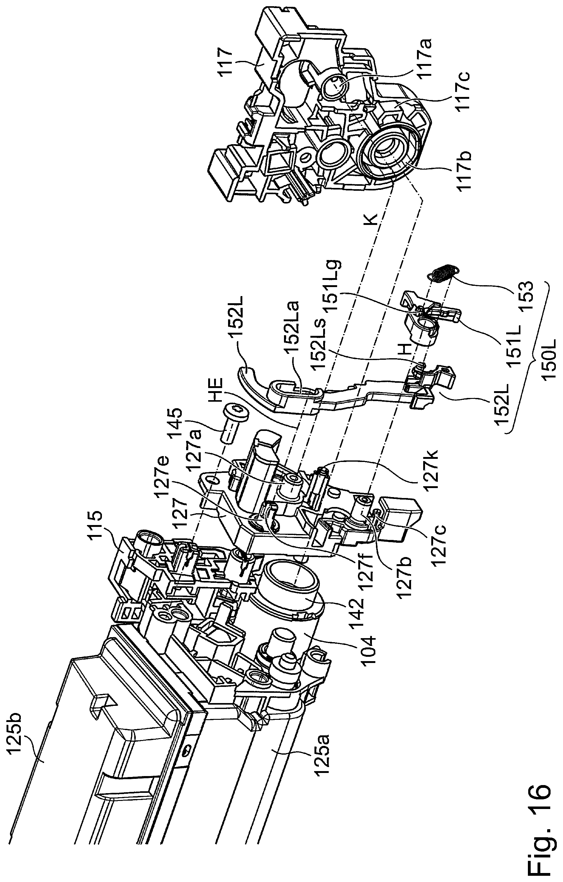 Patent US12602006 Figure 16 – Cartridge and image forming apparatus