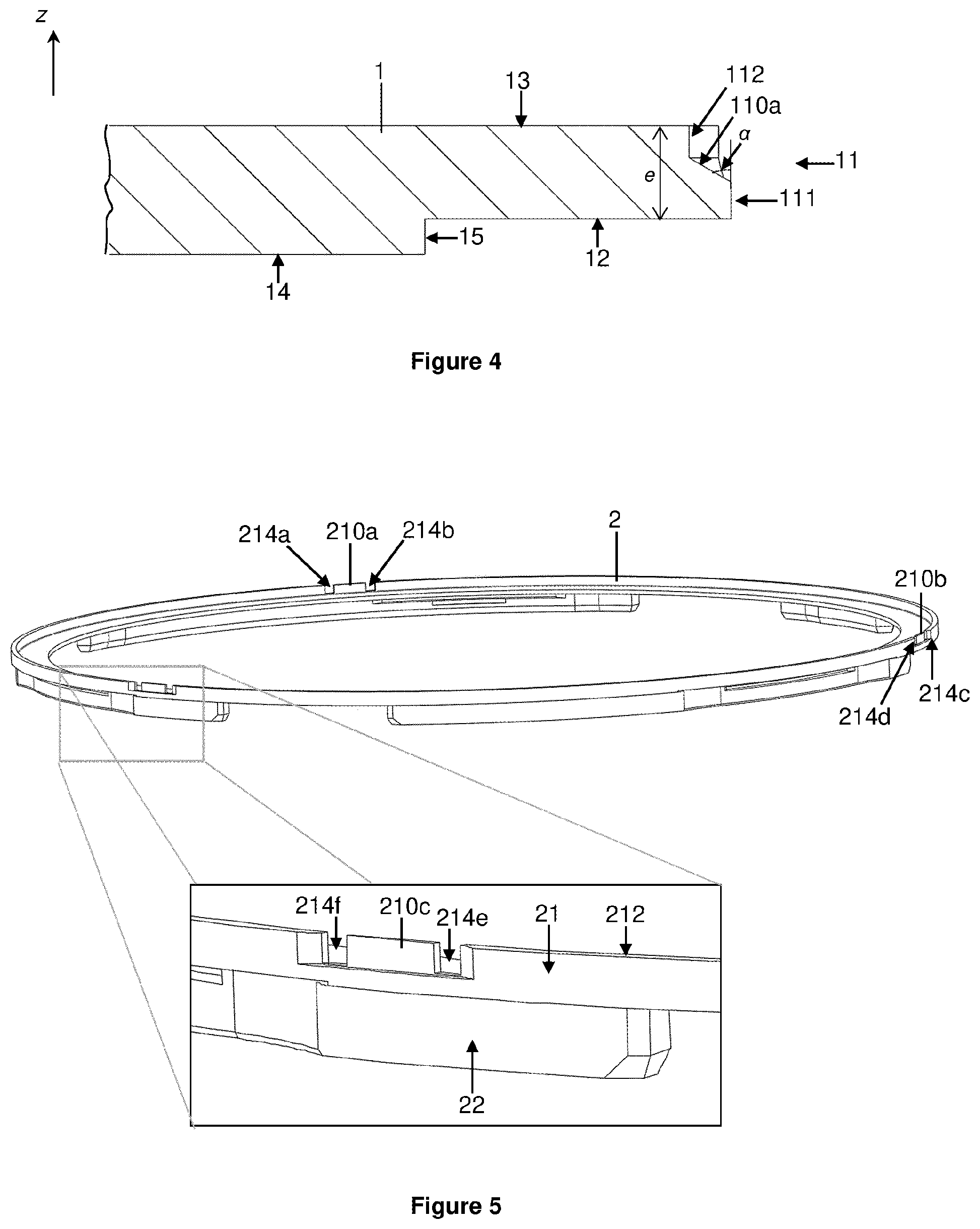 Patent US12602009 Figure 3 – Connecting ring for a timepiece dial, plate and timepiece dial, assembly method
