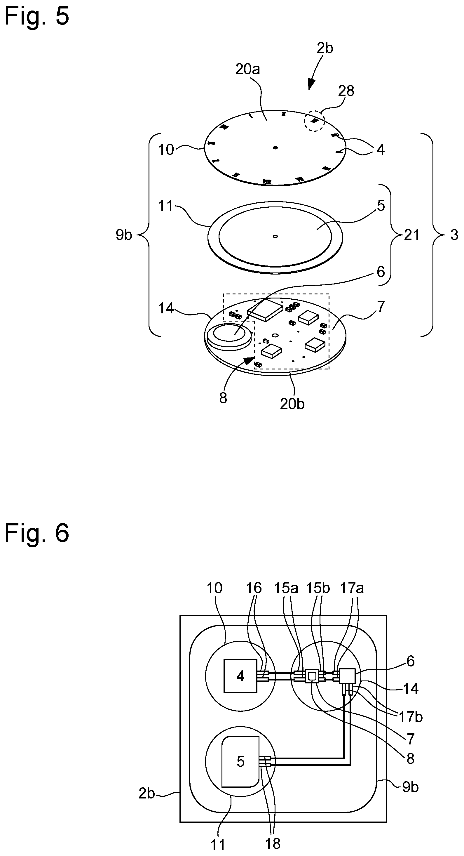 Patent US12602011 Figure 3 – Timepiece comprising an external element
