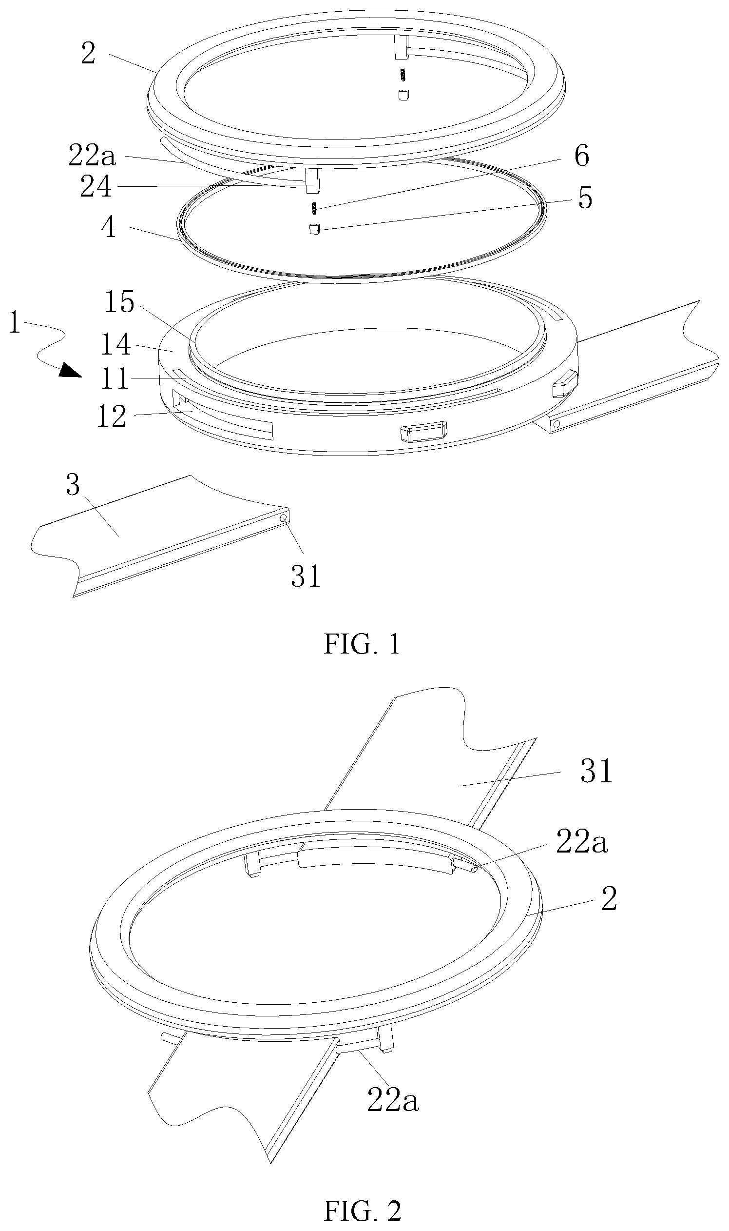 Patent US12602012 Figure 1 – Watch