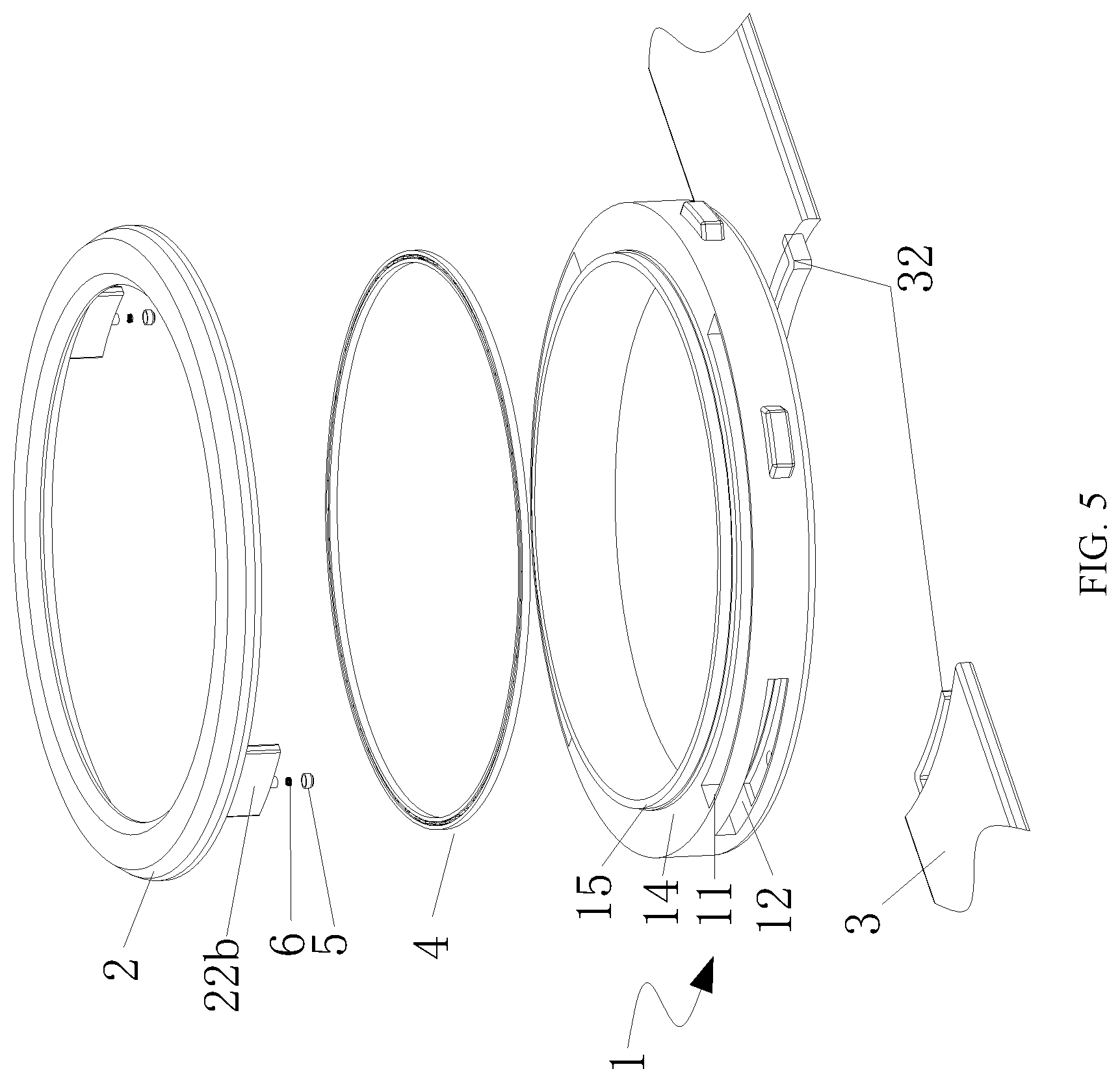 Patent US12602012 Figure 3 – Watch