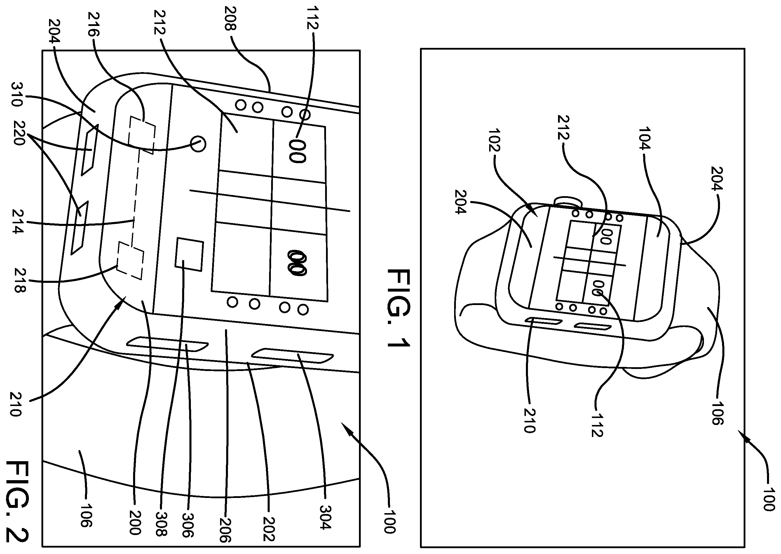 Patent US12602013 — Pickleball score wristwatch device — Figure 1