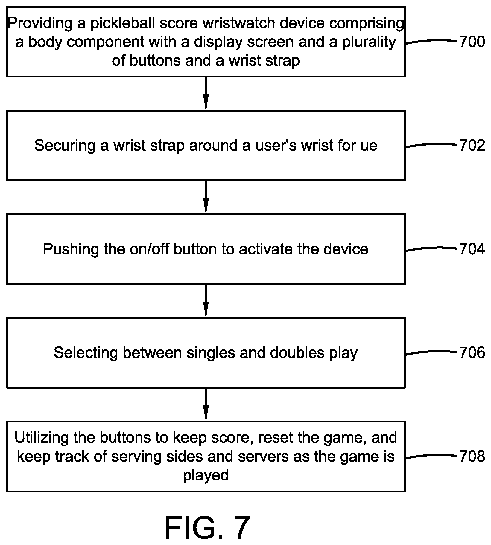 Patent US12602013 Figure 4 – Pickleball score wristwatch device