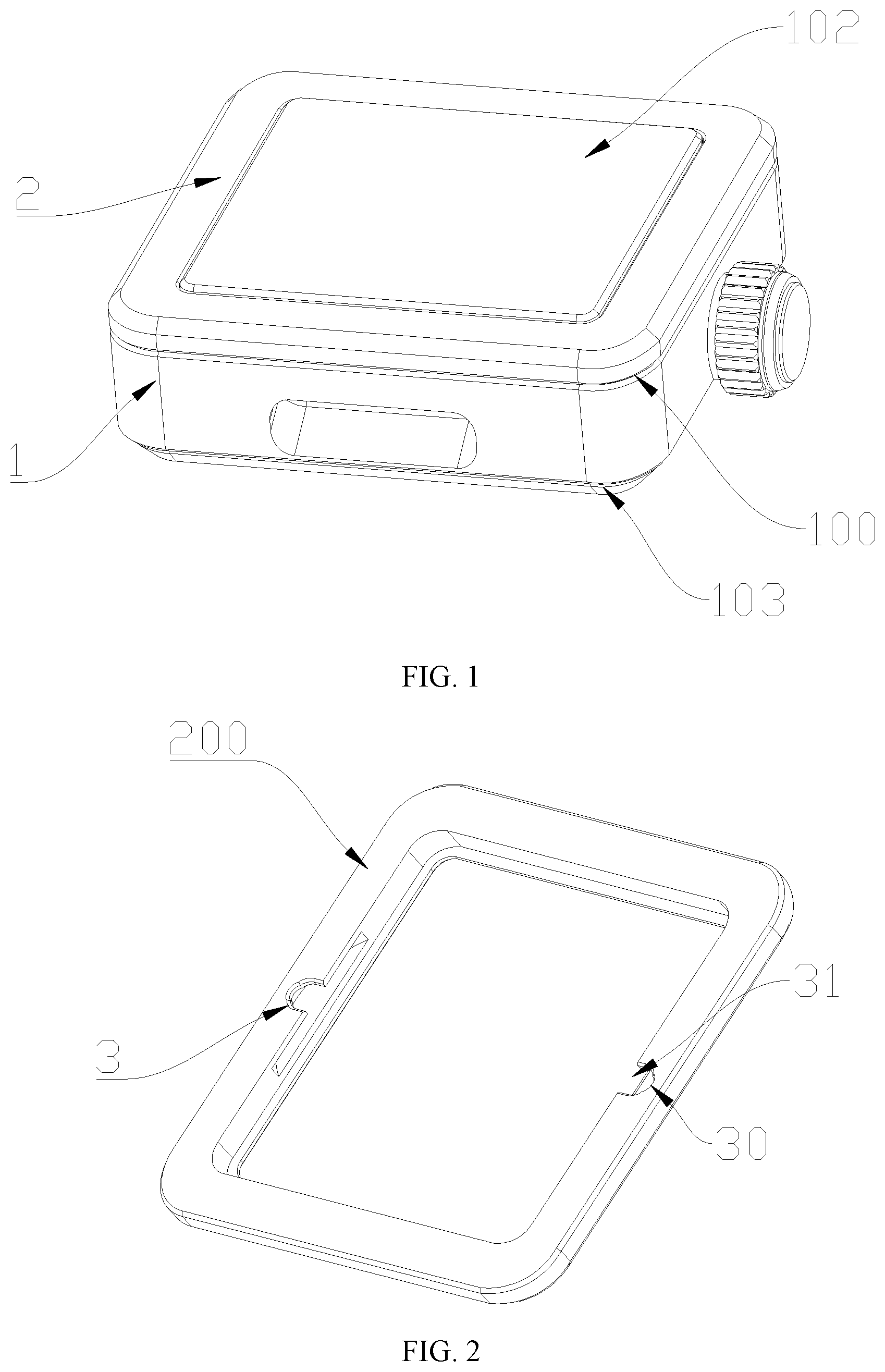 Patent US12602014 Figure 1 – Watchcase with detachable bezel and watch thereof