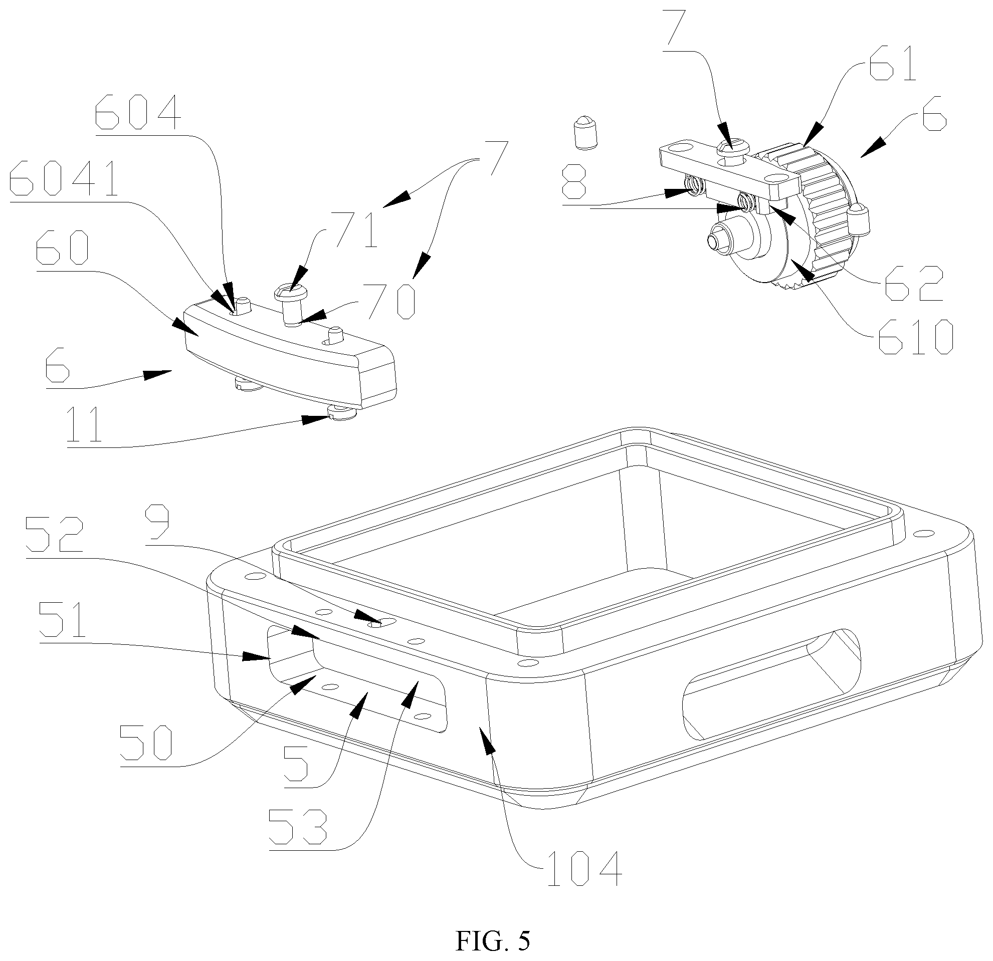 Patent US12602014 Figure 3 – Watchcase with detachable bezel and watch thereof