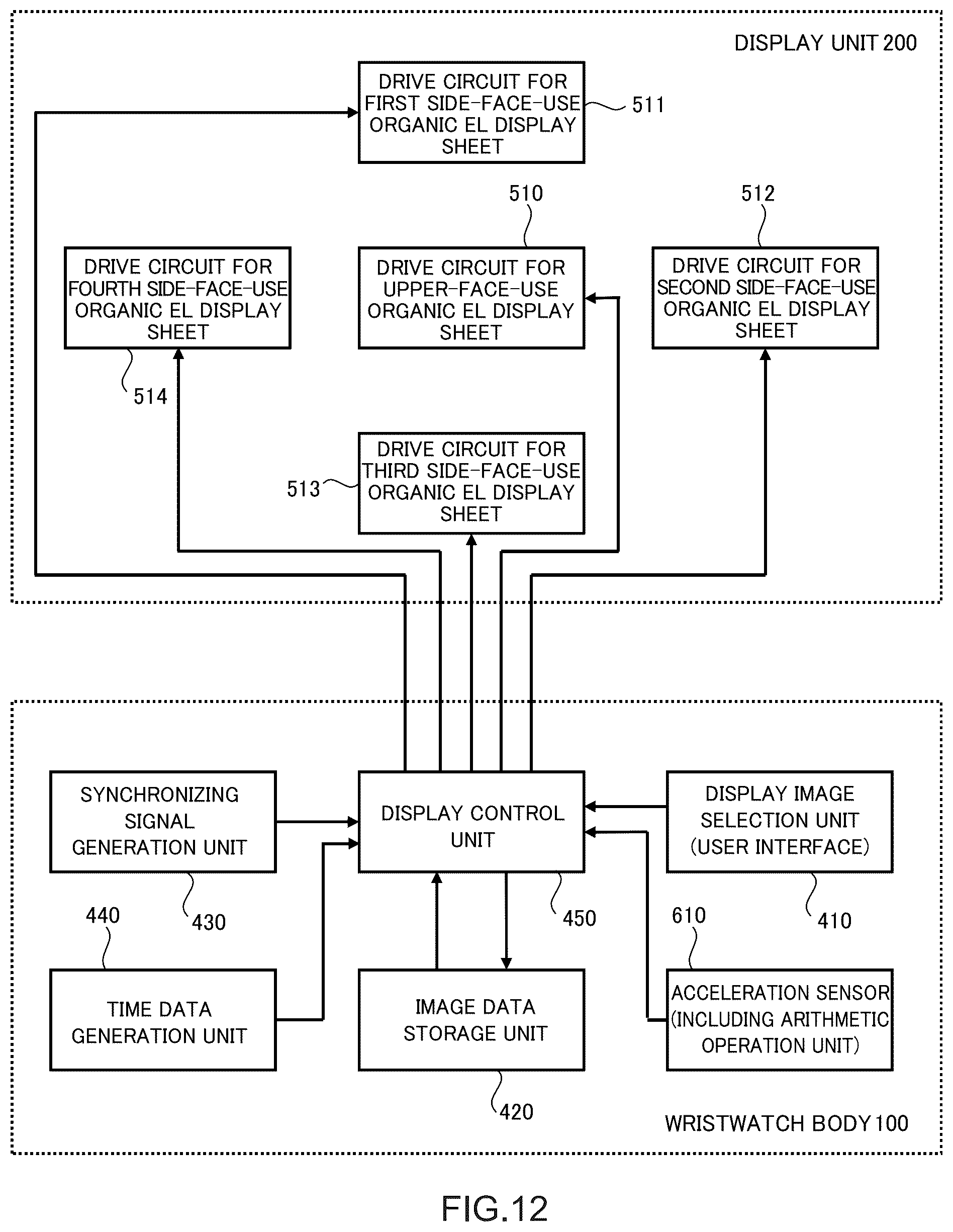 Patent US12602017 Figure 11 – Wristwatch and wristwatch-type display device