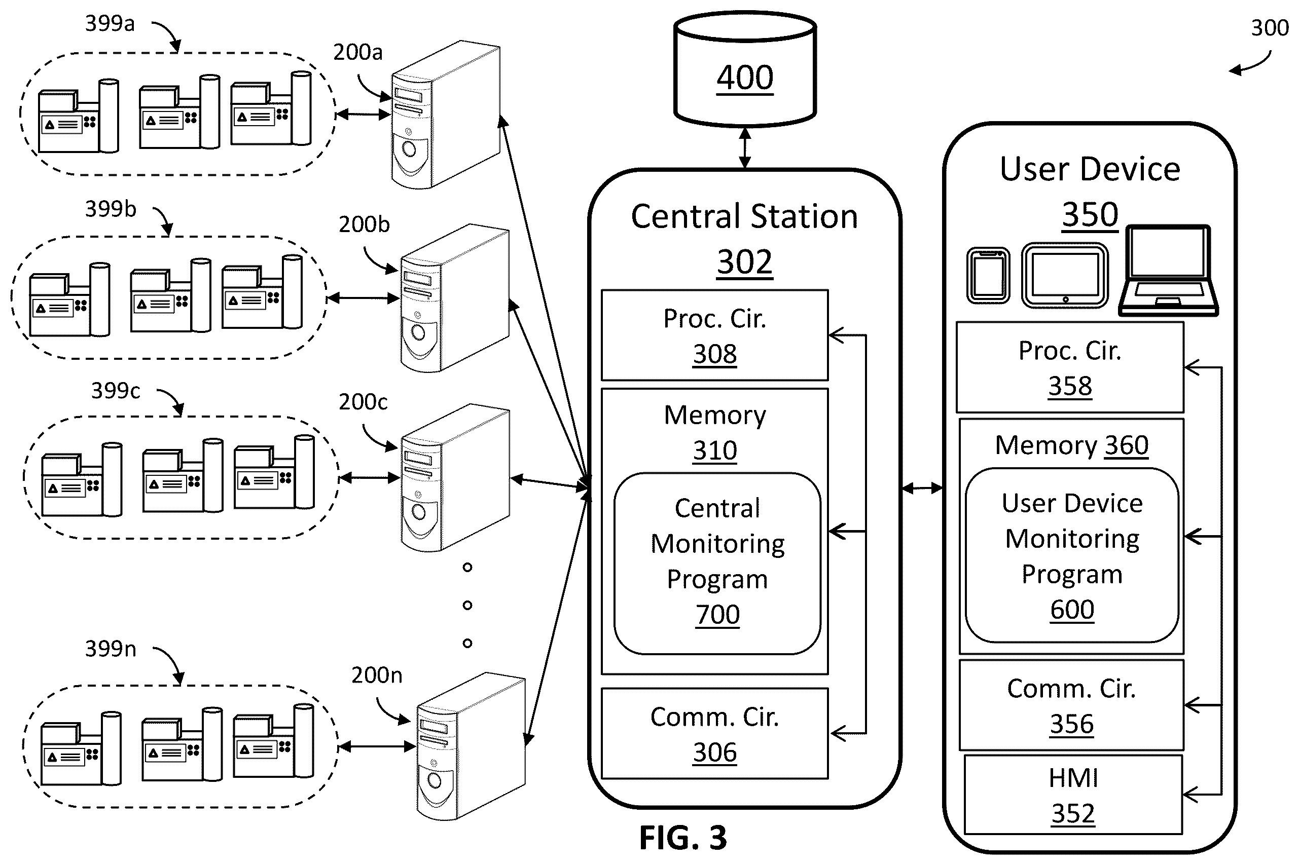 Patent US12602034 Figure 3 – Distributed weld monitoring system with job tracking