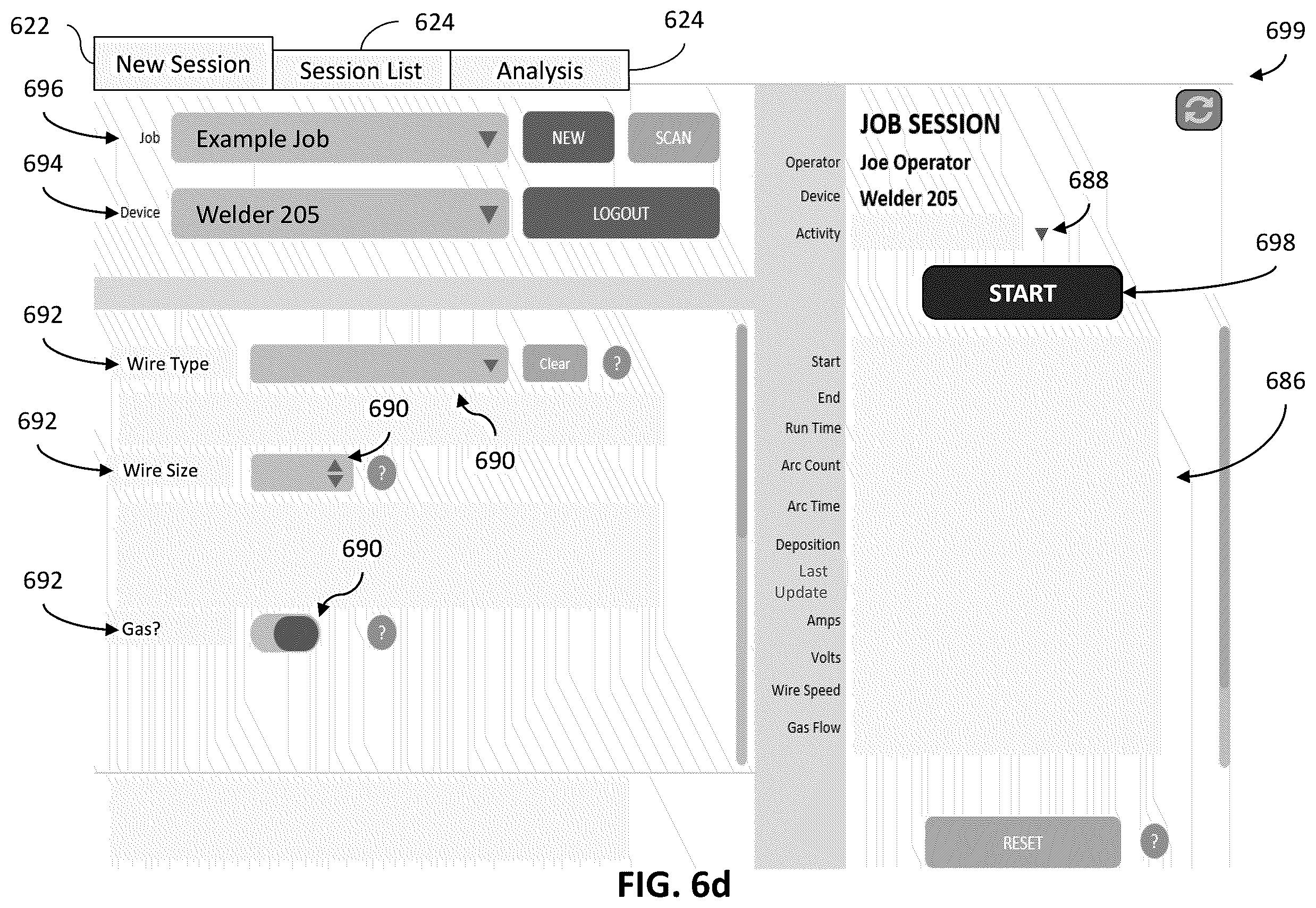 Patent US12602034 Figure 9 – Distributed weld monitoring system with job tracking