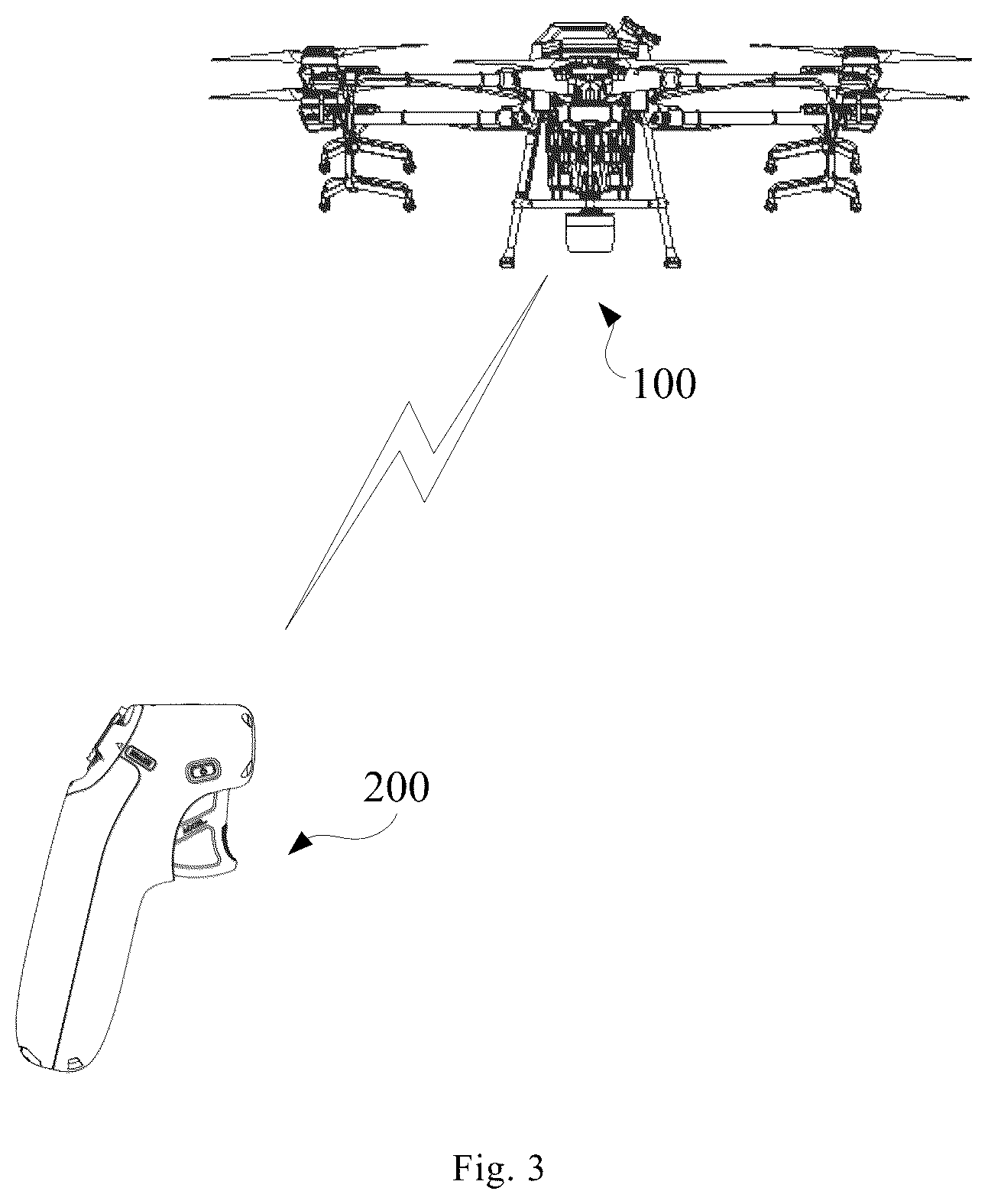 Patent US12602041 Figure 3 – Method of controlling movable platform, motion sensing remote controller and storage medium
