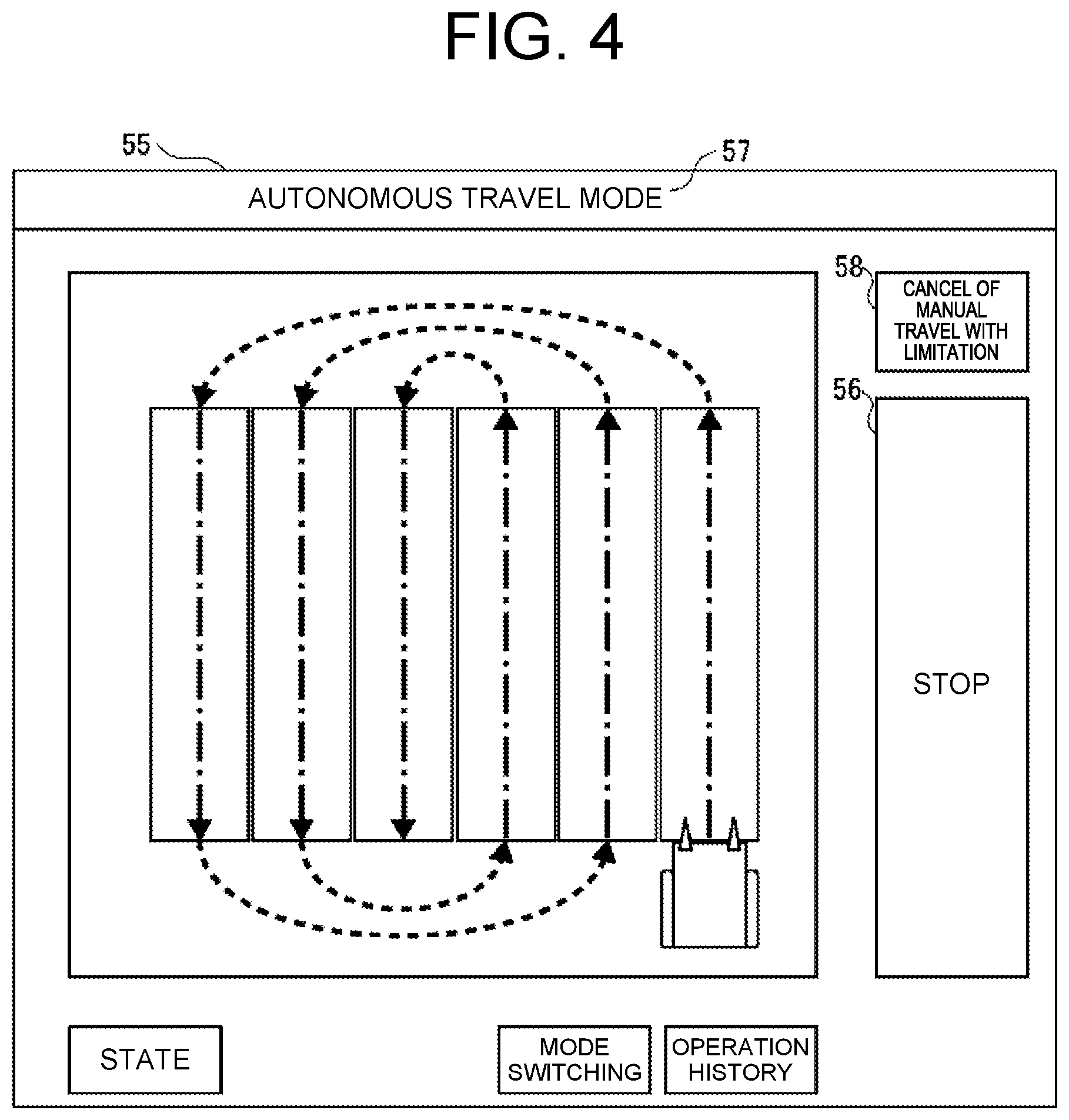 Patent US12602045 Figure 4 – Autonomous operation method, work vehicle, and autonomous operation system