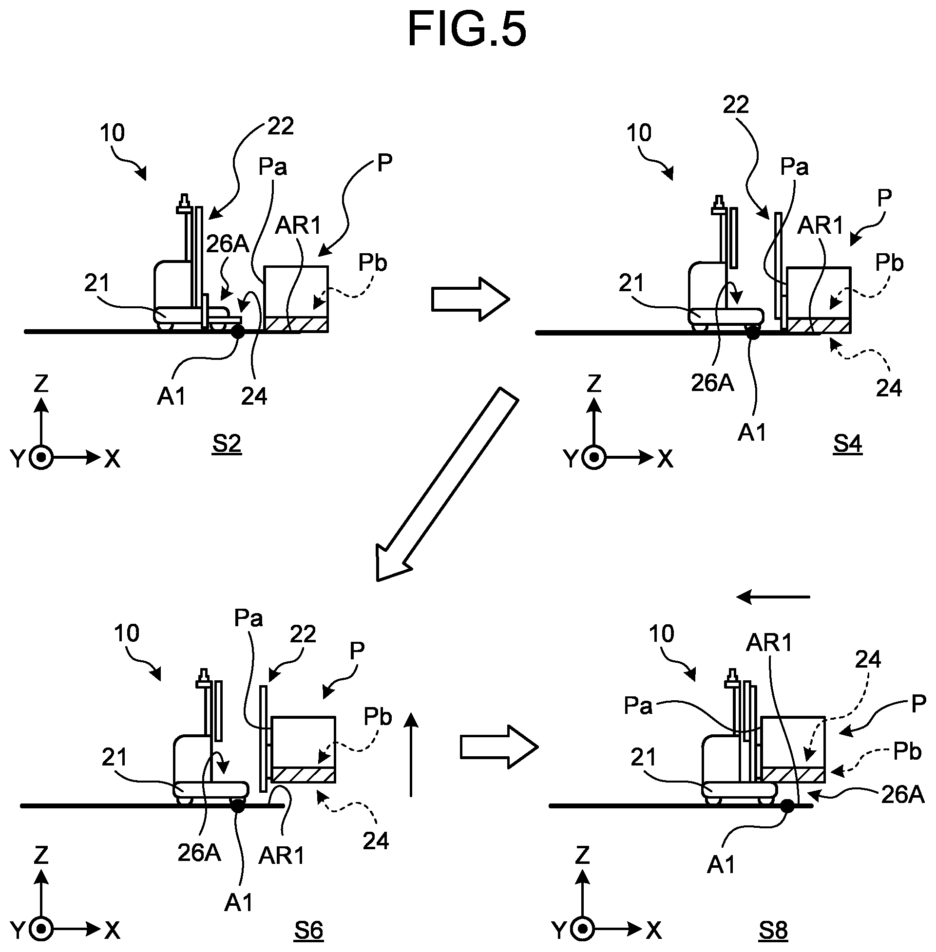 Patent US12602047 Figure 5 – Control method for mobile object, mobile object, and computer-readable storage medium