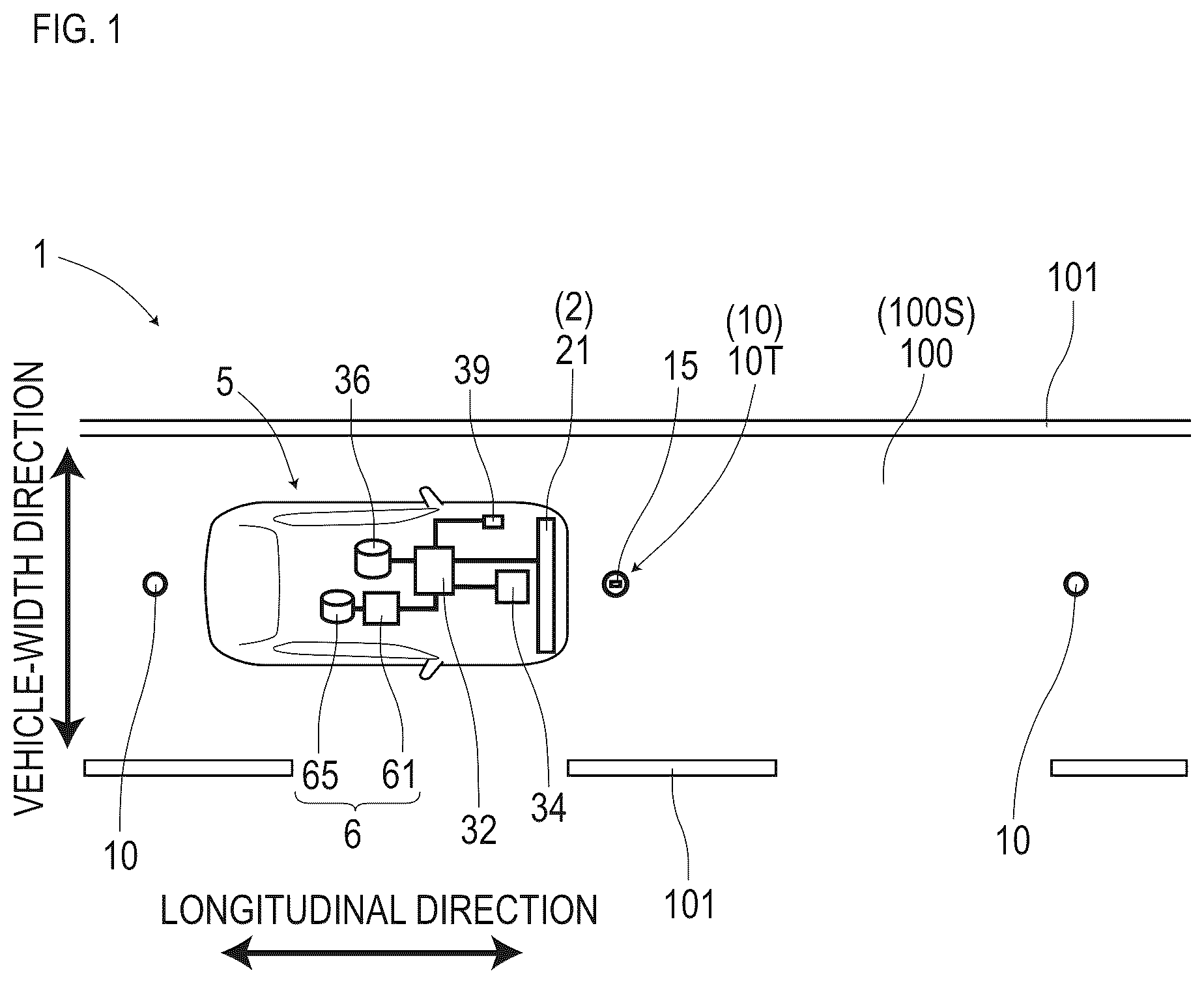 Patent US12602055 Figure 1 – Vehicular system