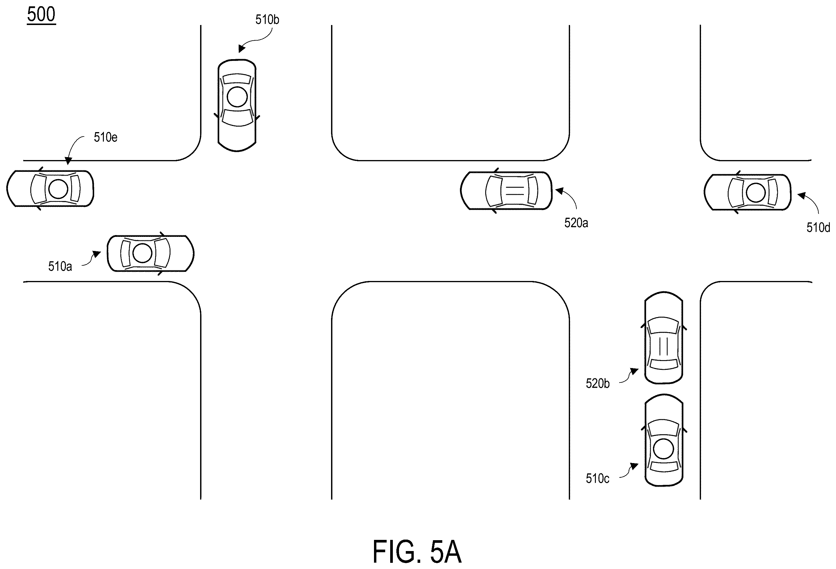 Patent US12602056 Figure 5 – Autonomous vehicle socialization