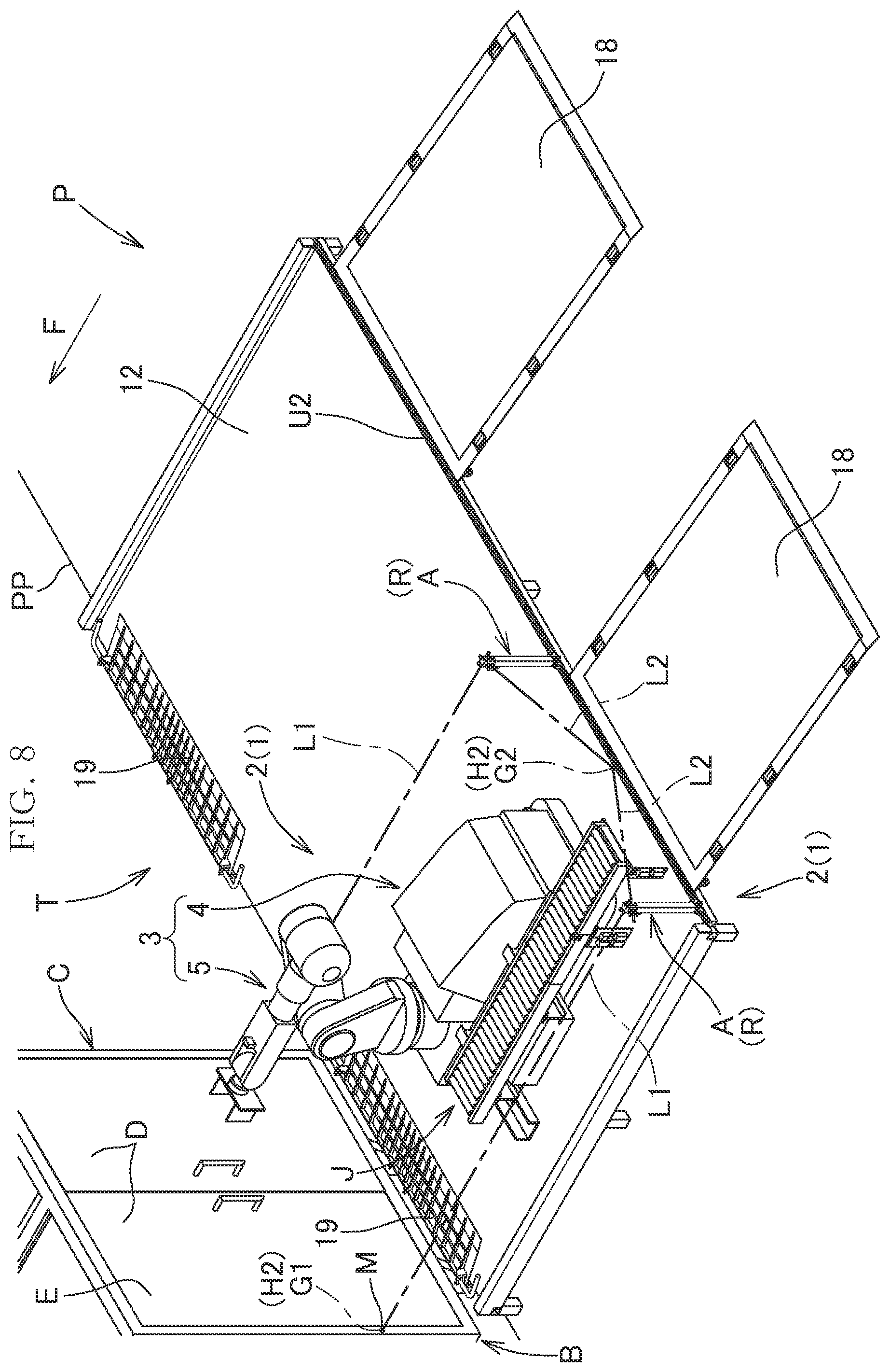 Patent US12602063 Figure 8 – Load handling system and load handling method