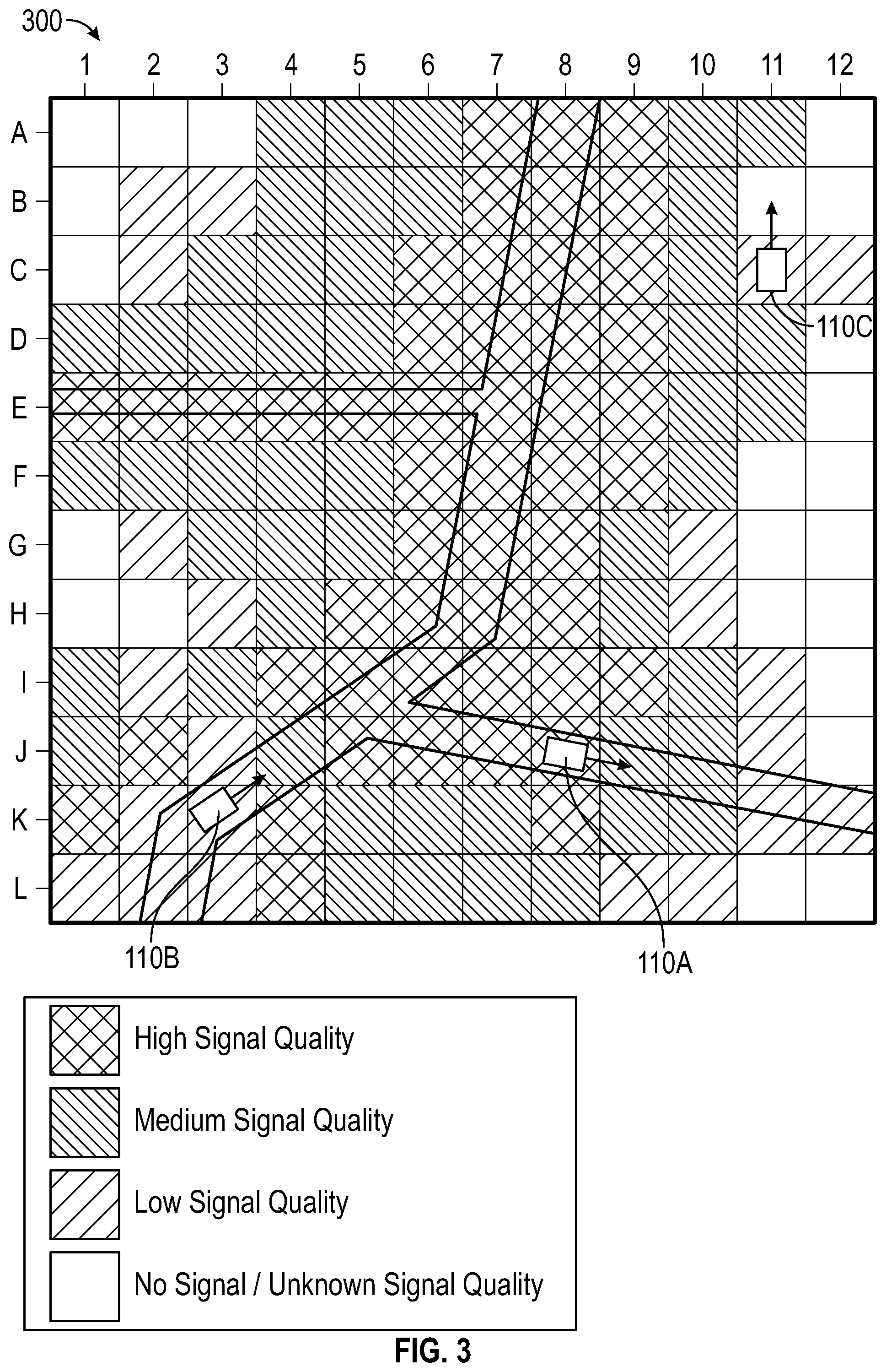 Patent US12602065 Figure 3 – Derating of remotely controlled work machines based on geocached connectivity information
