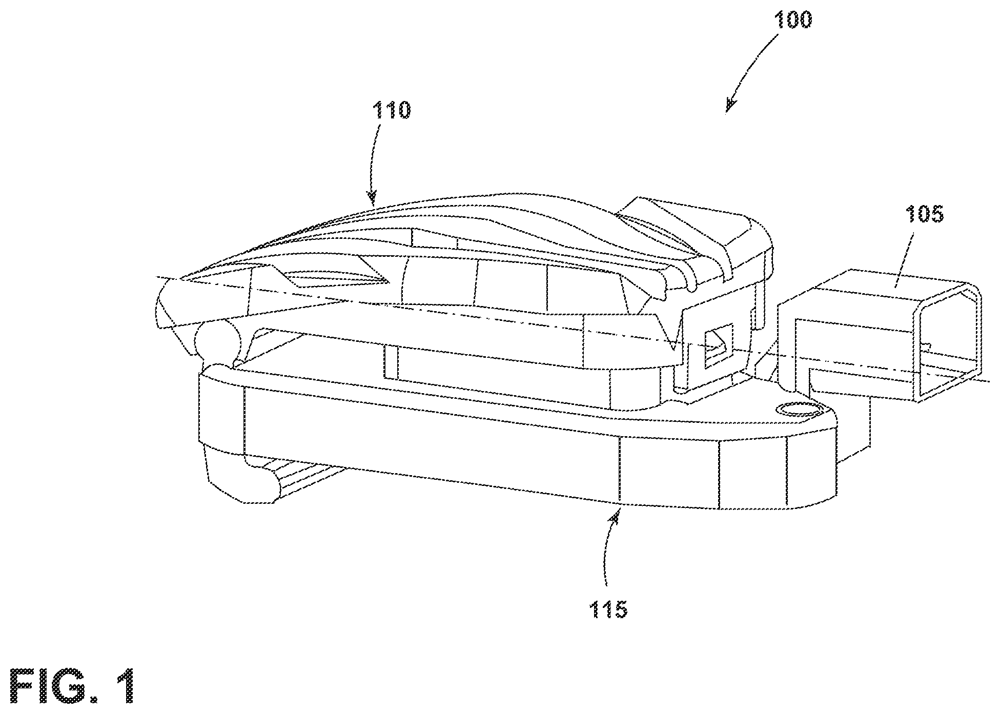 Patent US12602071 Figure 1 – Vehicle pads that emulate traditional vehicle pedals and include mechanical hysteresis