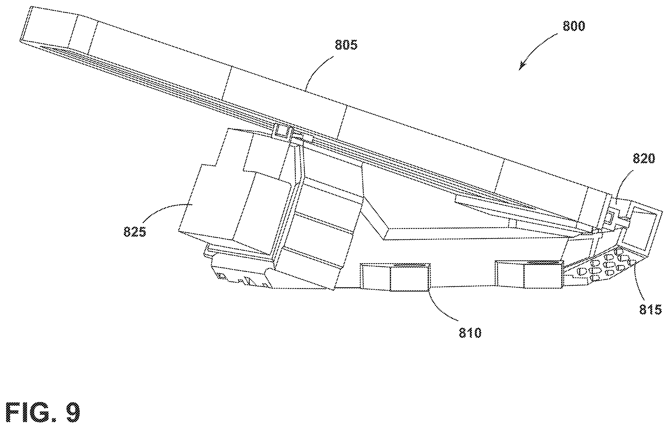 Patent US12602071 Figure 9 – Vehicle pads that emulate traditional vehicle pedals and include mechanical hysteresis