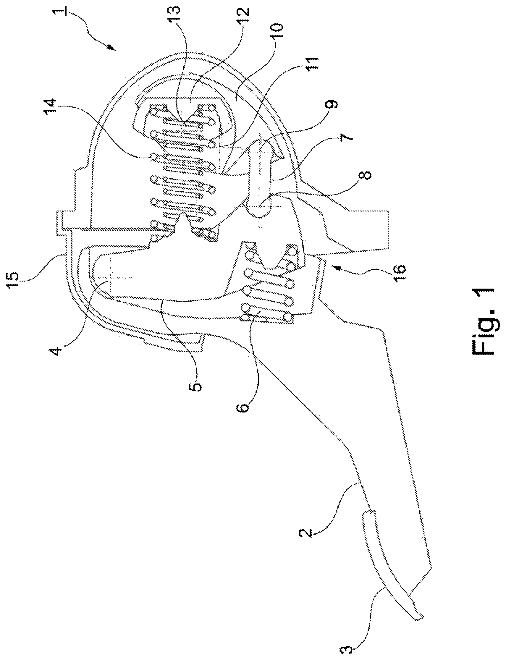 Patent US12602072 Figure 1 – Pedal emulator for a vehicle