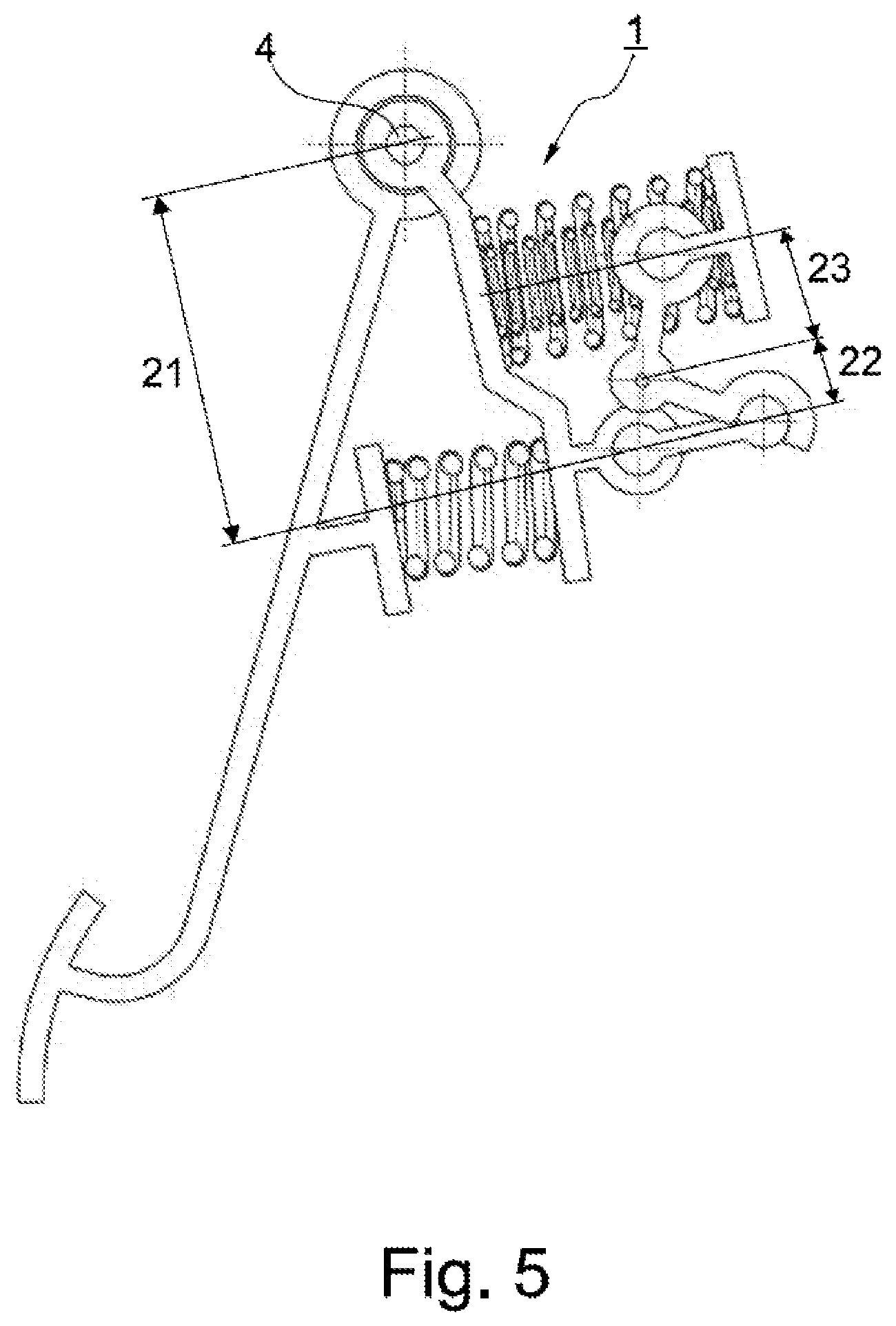 Patent US12602072 Figure 5 – Pedal emulator for a vehicle