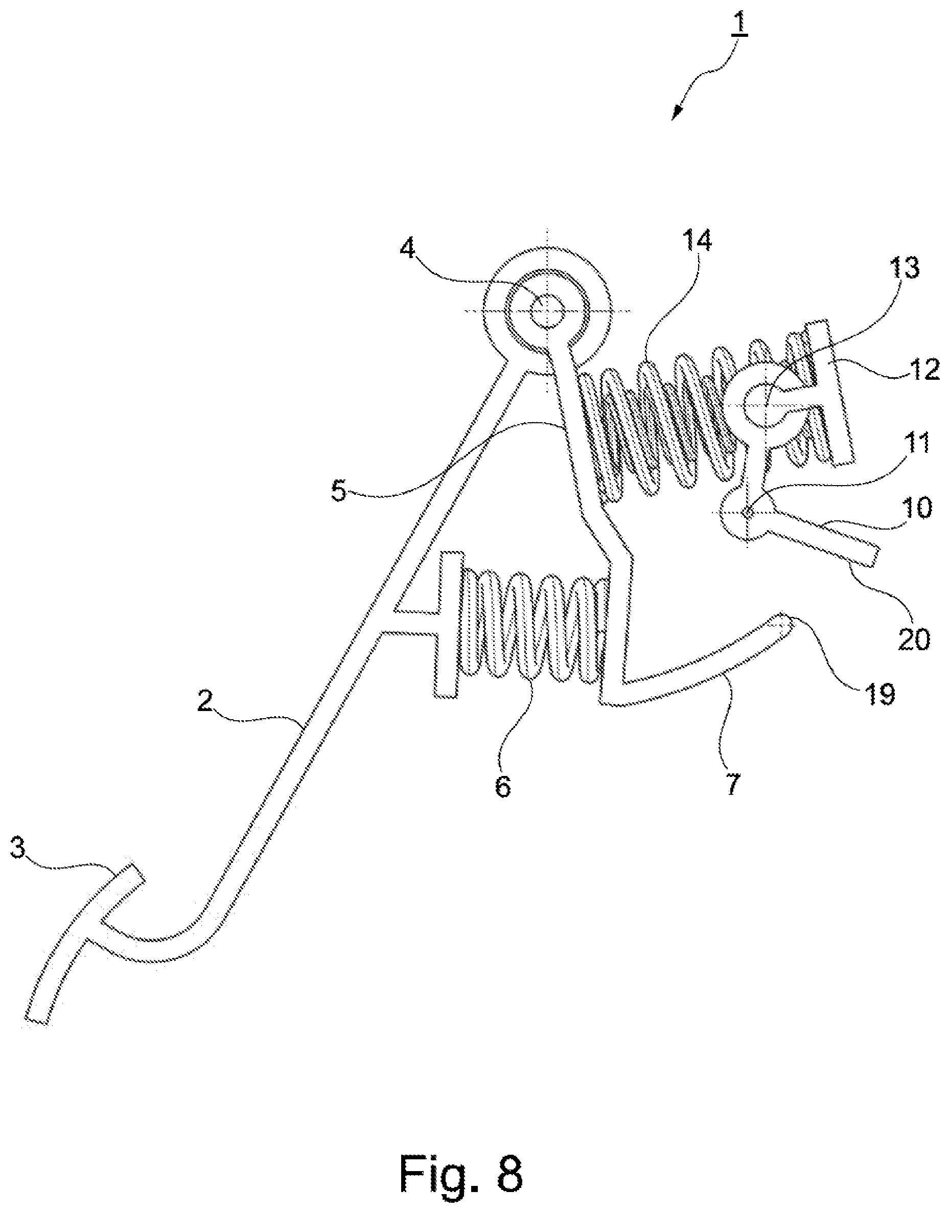Patent US12602072 Figure 8 – Pedal emulator for a vehicle